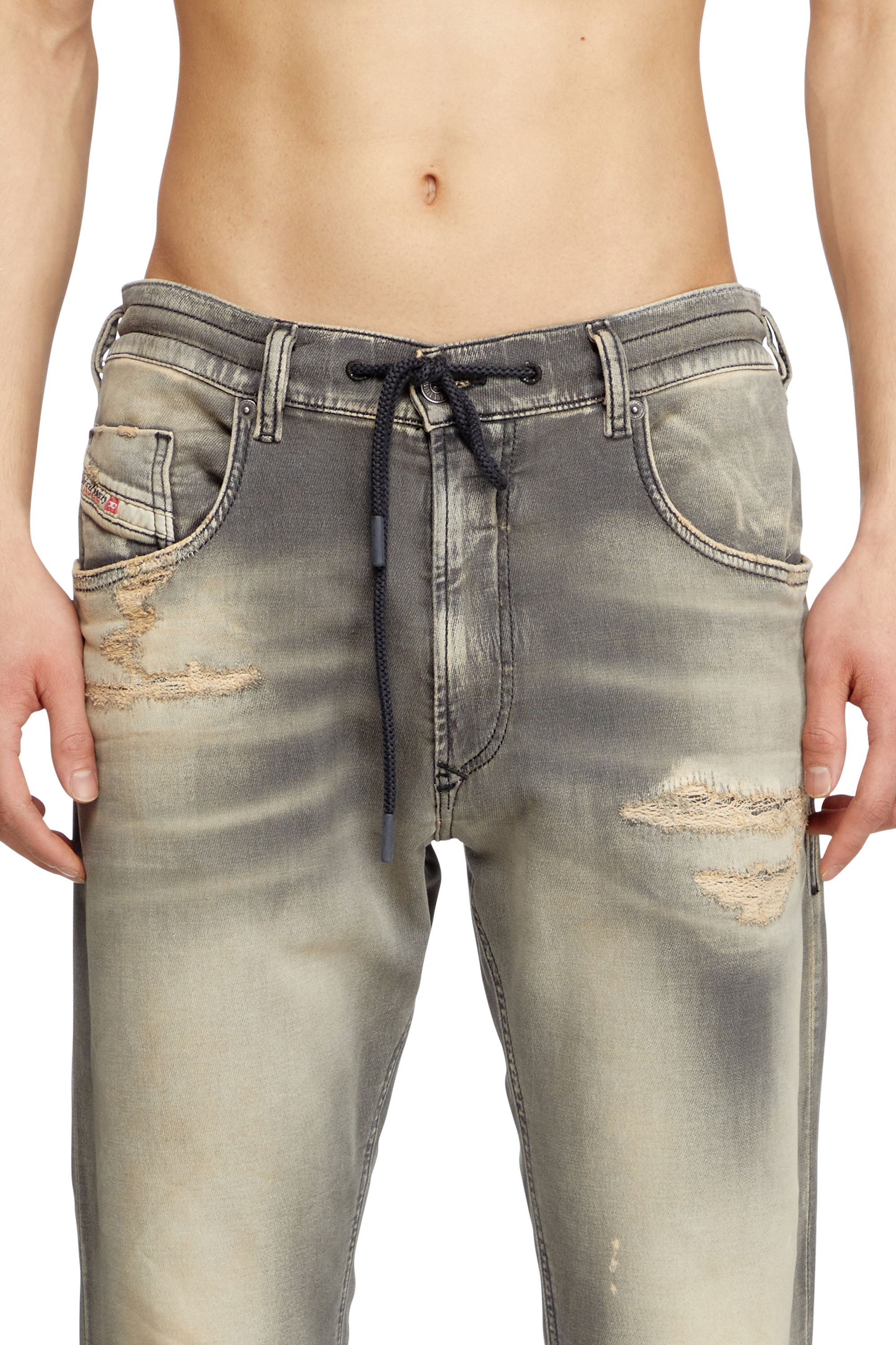 Diesel - Regular 2032 D-Krooley Joggjeans&reg; 068PF Hombre, Gris Claro - 5