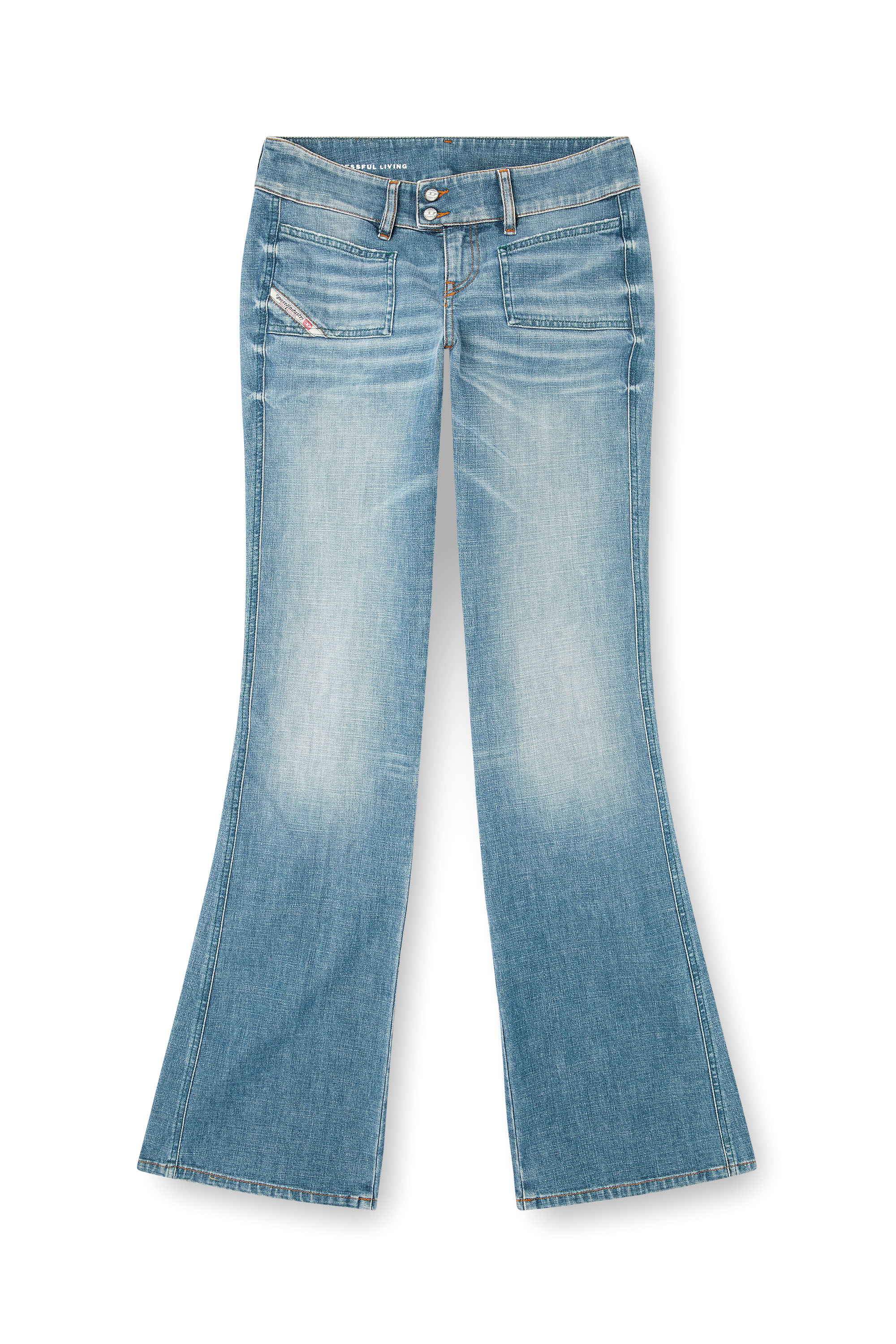 Diesel - Bootcut Jeans D-Hush 09M58 Mujer, Azul medio - 3