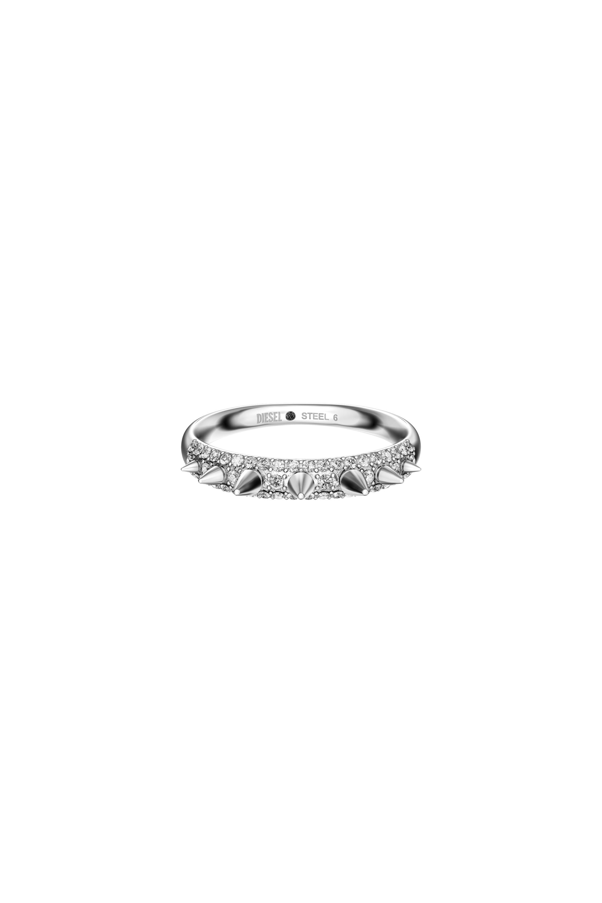 Diesel - DX1729040, Anillo tipo banda de acero inoxidable Unisex in Plateado - 2
