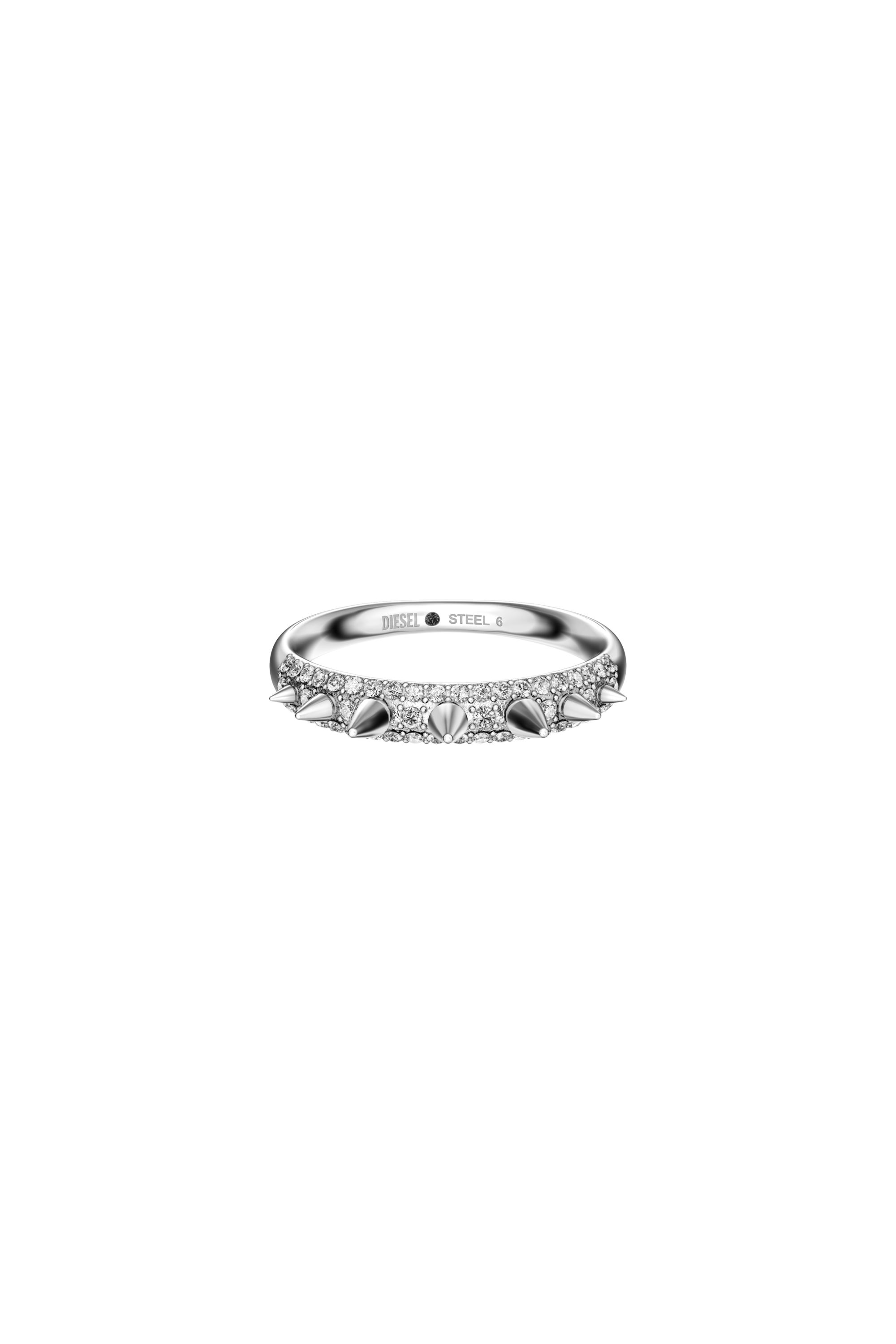 Diesel - DX1729040, Anillo tipo banda de acero inoxidable Unisex in Plateado - 2
