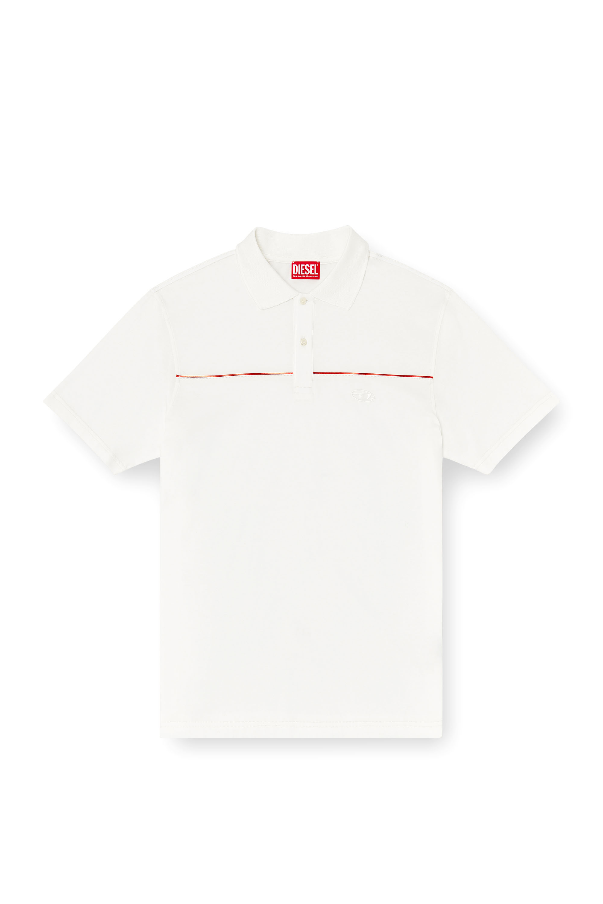 Diesel - T-REJUST-PIPING, Polo con ribetes en contraste Hombre in ToBeDefined - 3