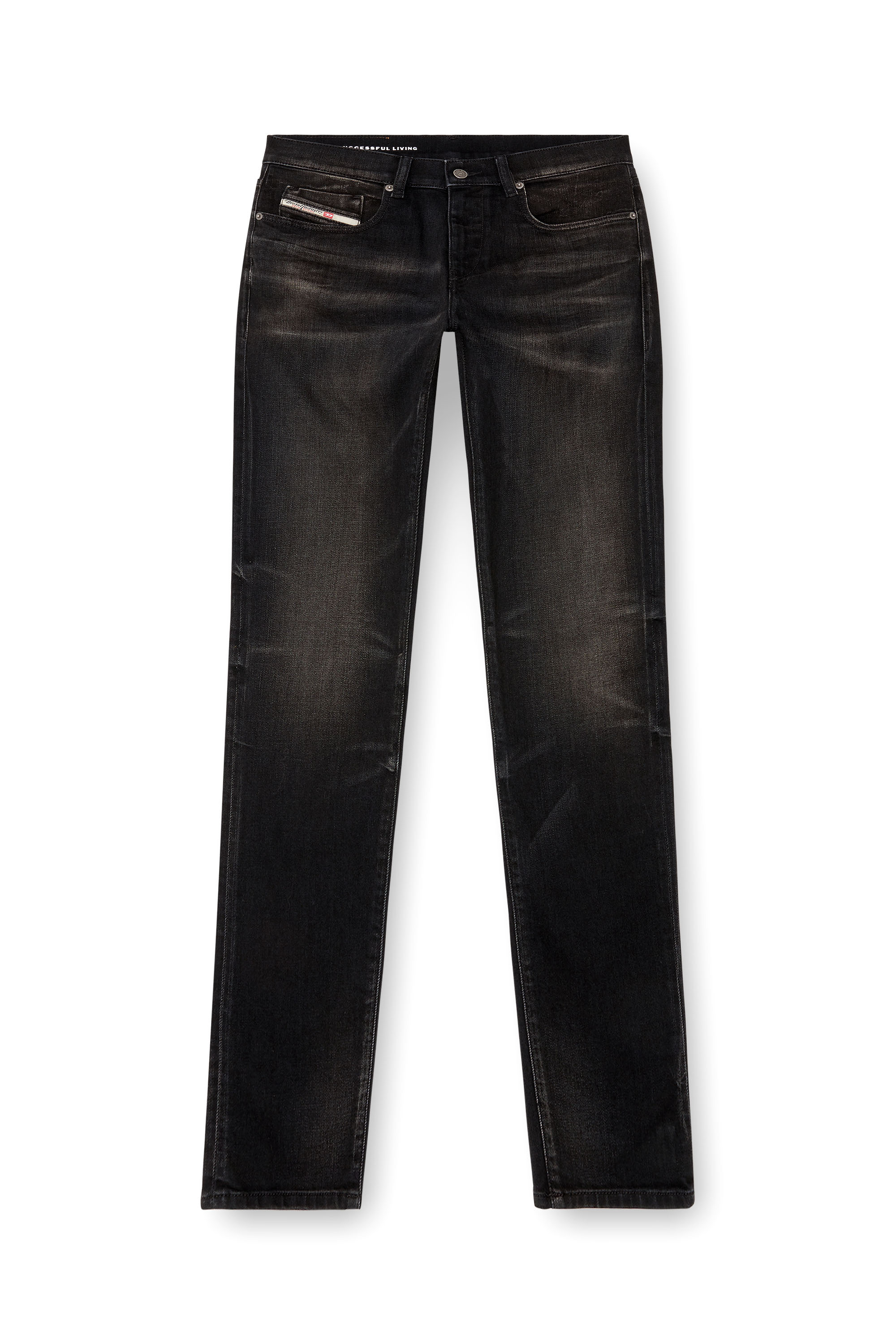 Diesel - Slim Jeans 2019 D-Strukt 09J53, Hombre Slim Jeans - 2019 D-Strukt in Negro - Image 5