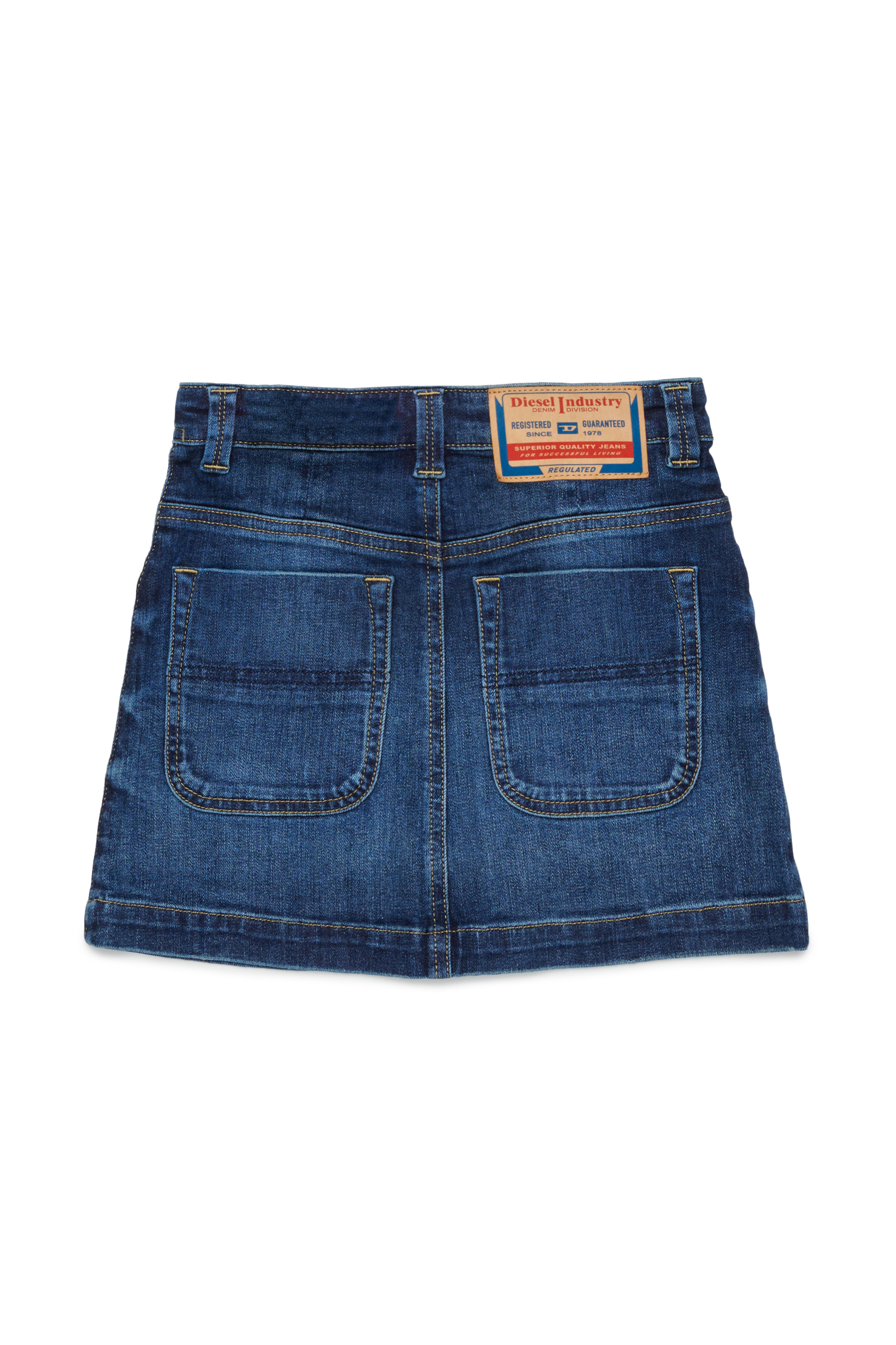 Diesel - GEALBUS, Minifalda vaquera con botones delanteros Mujer in Azul marino - 2