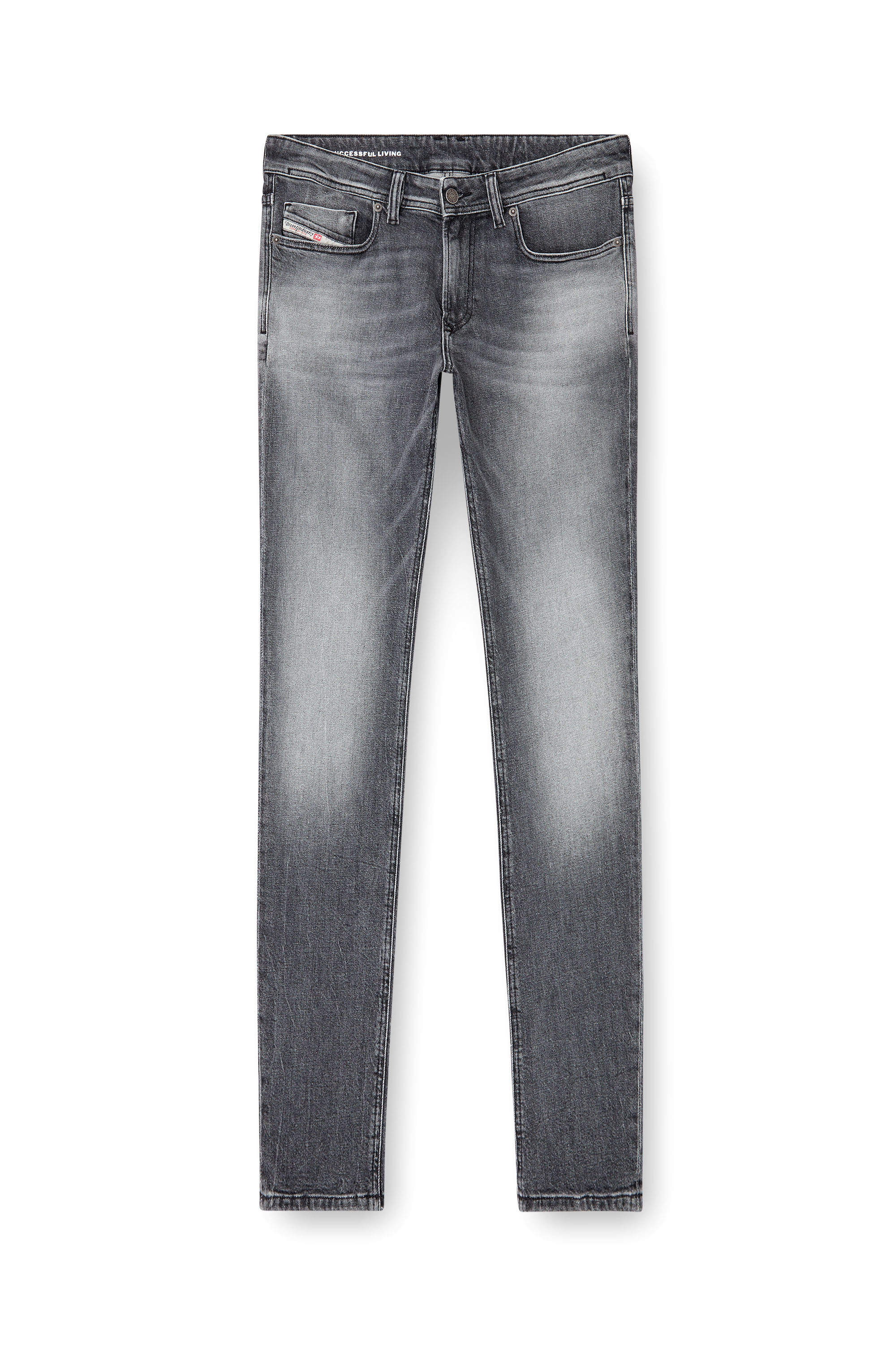 Diesel - Skinny Jeans 1979 Sleenker 0BMBS Hombre, Gris Claro - 3