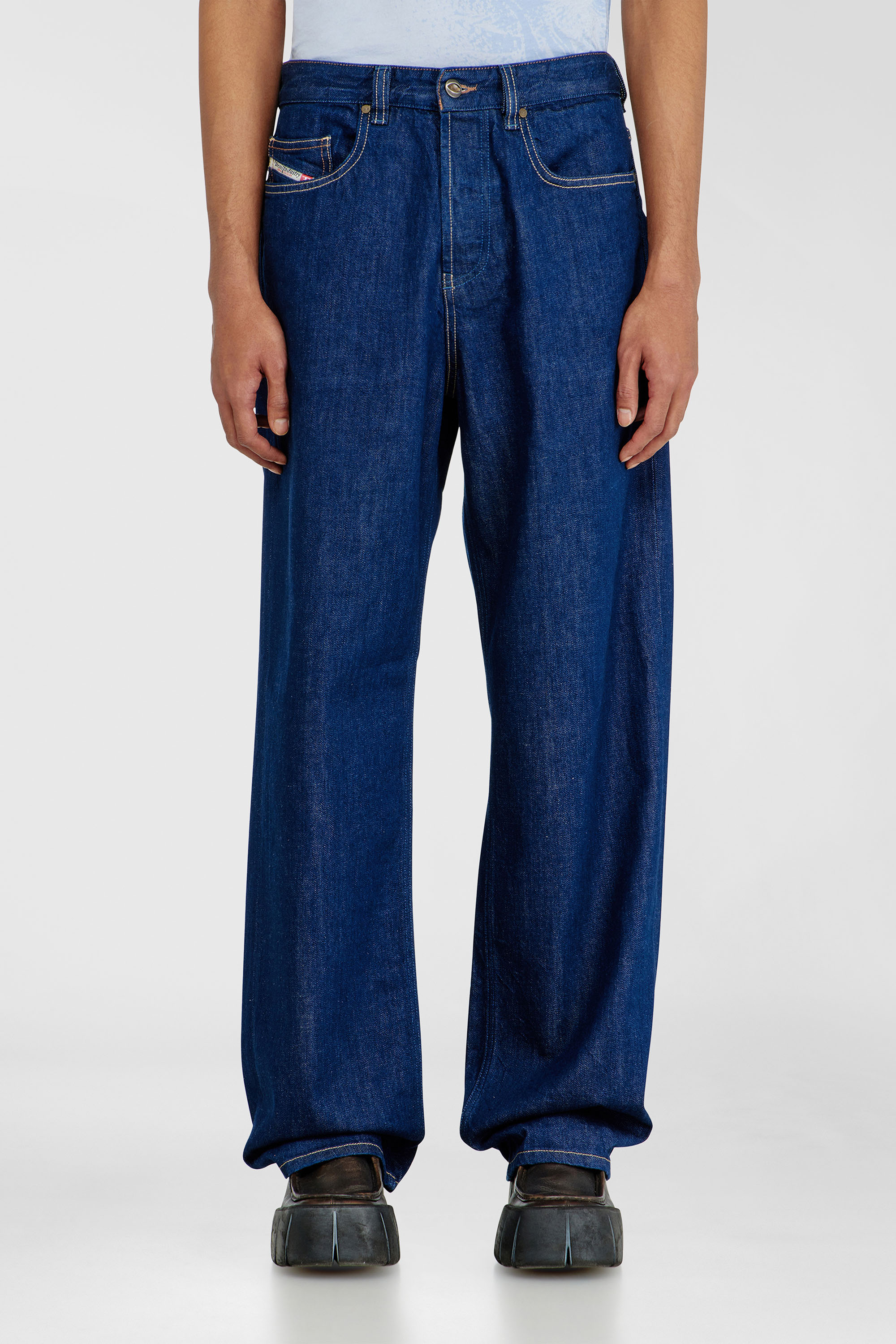 Diesel - Relaxed Jeans 2001 D-Macro 09Q09 Hombre, Azul Oscuro - 1