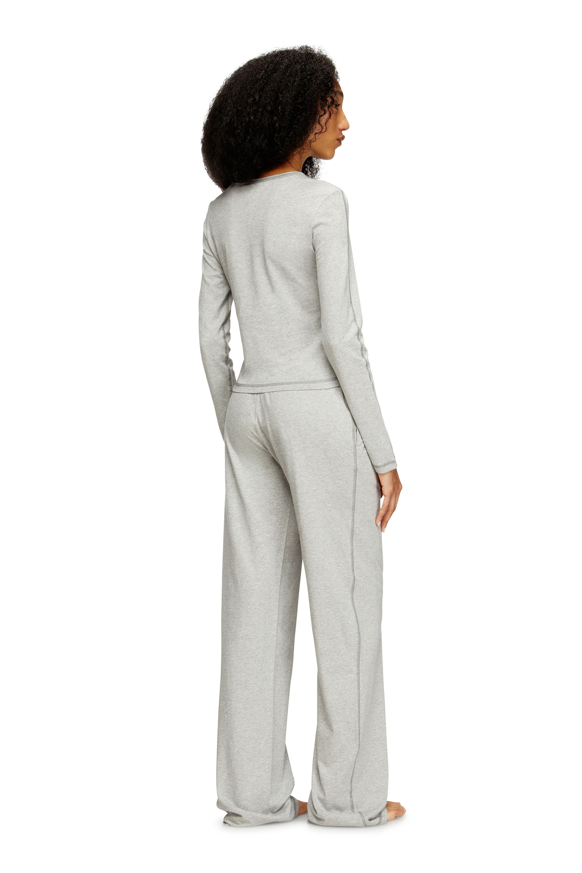 Diesel - SET-GILDA-D-CORE, Pijama de algodón elástico Mujer in Gris - 2