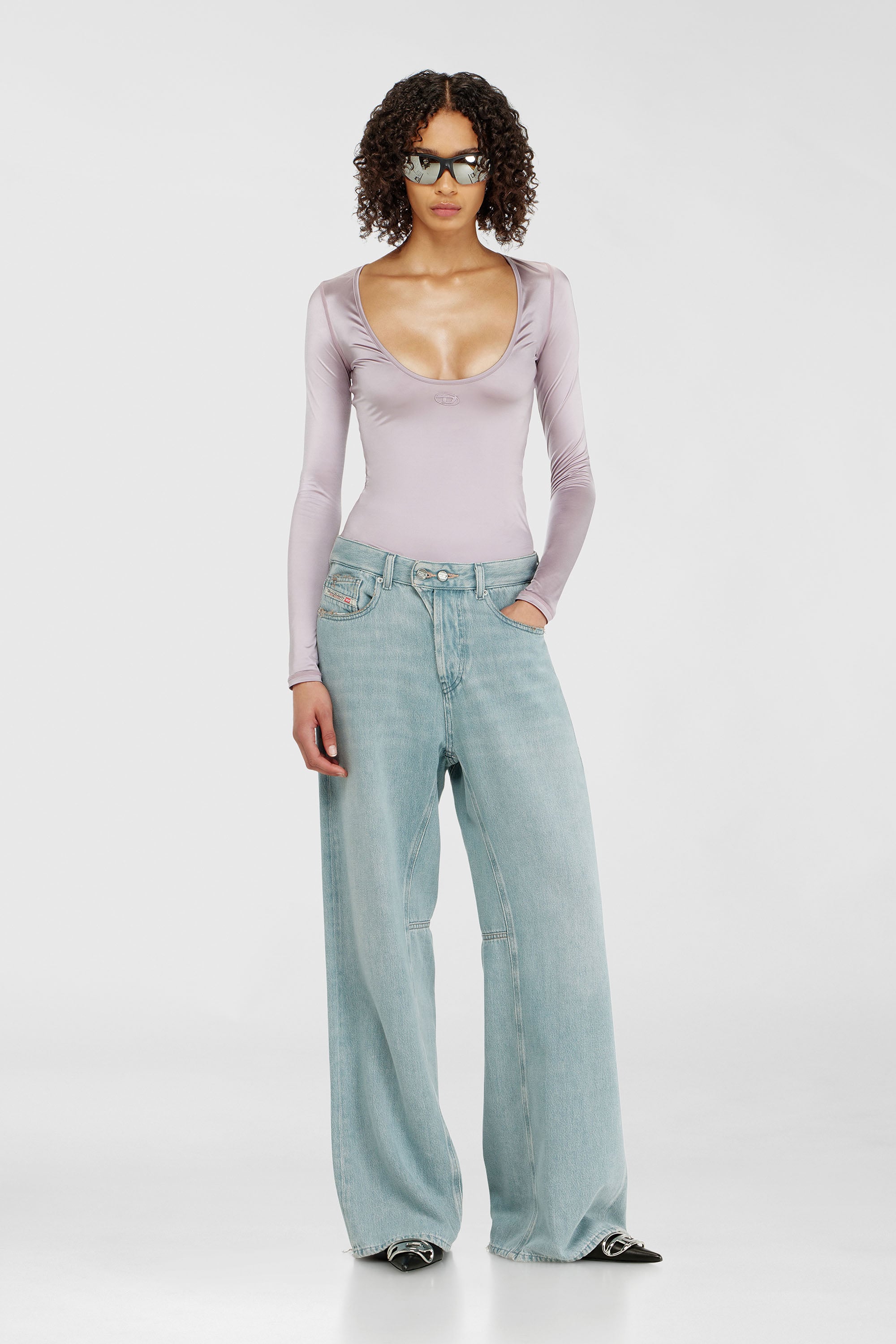 Diesel - Woman's Relaxed Jeans 1996 D-Sire 09P84, Light Blue - 2