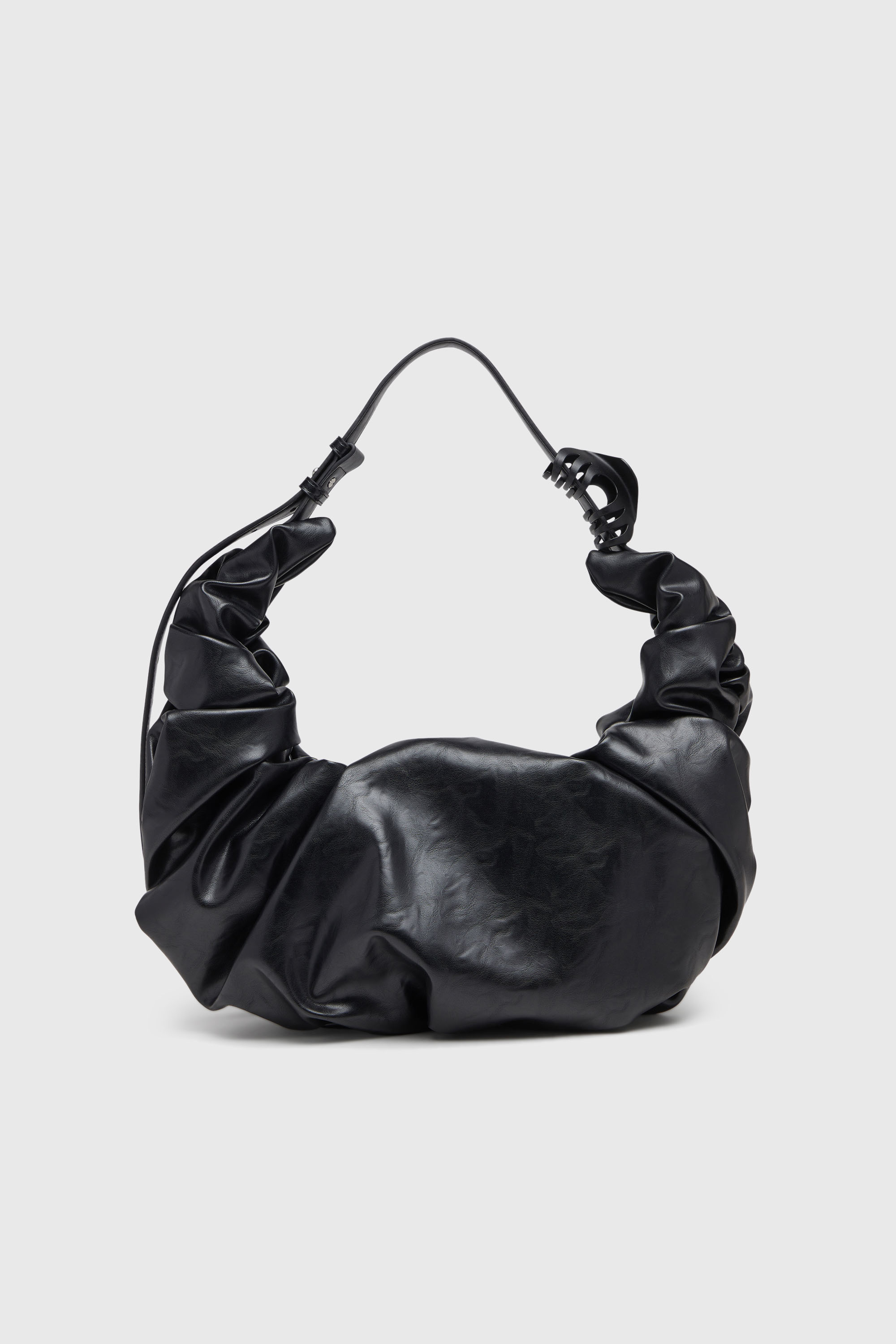 Diesel - GRAB-D HOBO L, Grab-D-Bolso hobo grande arrugado Mujer in Negro - 2