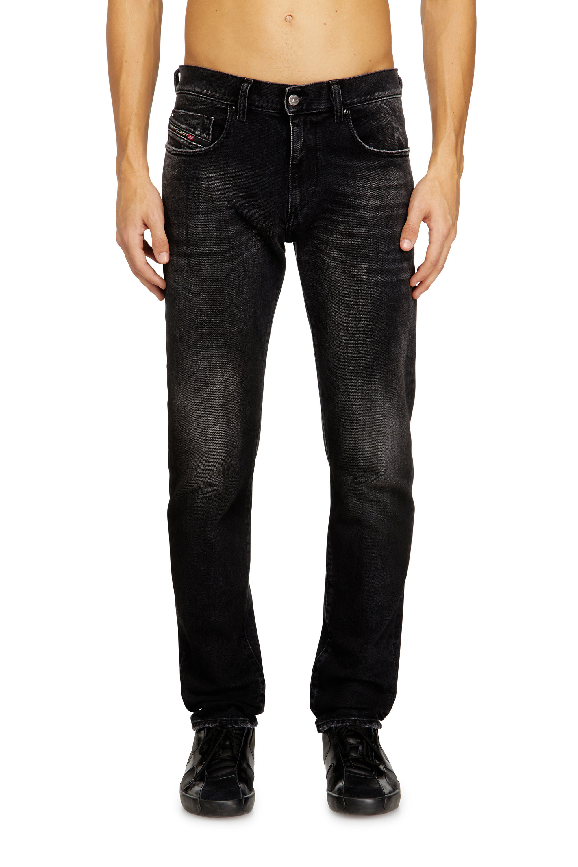 Diesel - Slim Jeans 2019 D-Strukt 09N42 Hombre, Negro/Gris oscuro - 1