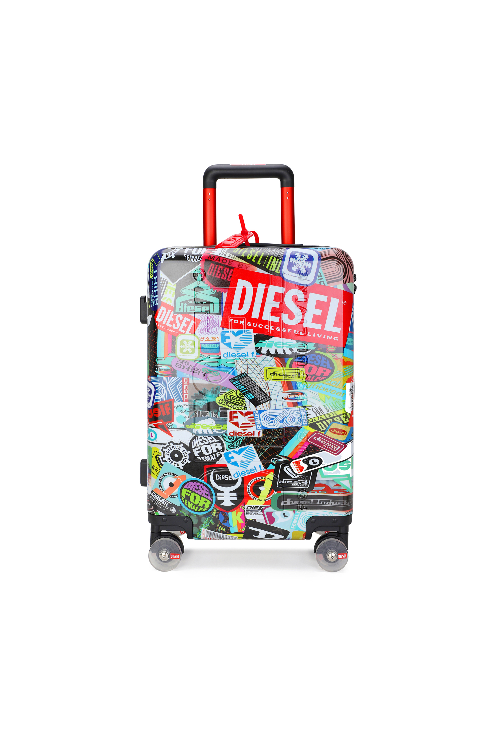 Diesel - DIESEL PC PRINTED TROLLEY-STICKERS- DSL0, Maleta estilo adhesivo tama&ntilde;o S Unisex in Multicolor - 1