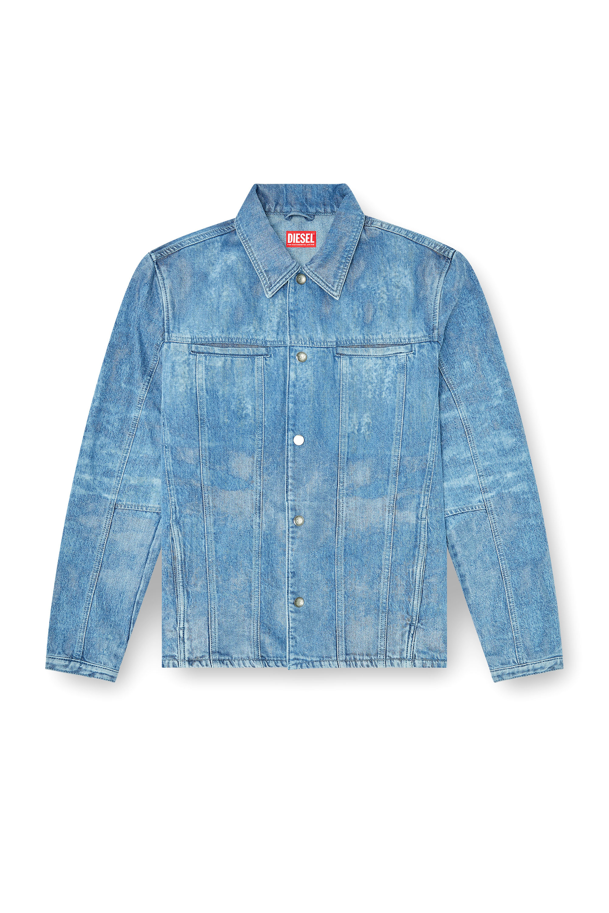 Diesel - D-SERON-FSI, Chaqueta de denim satinado Hombre in Azul marino - 2