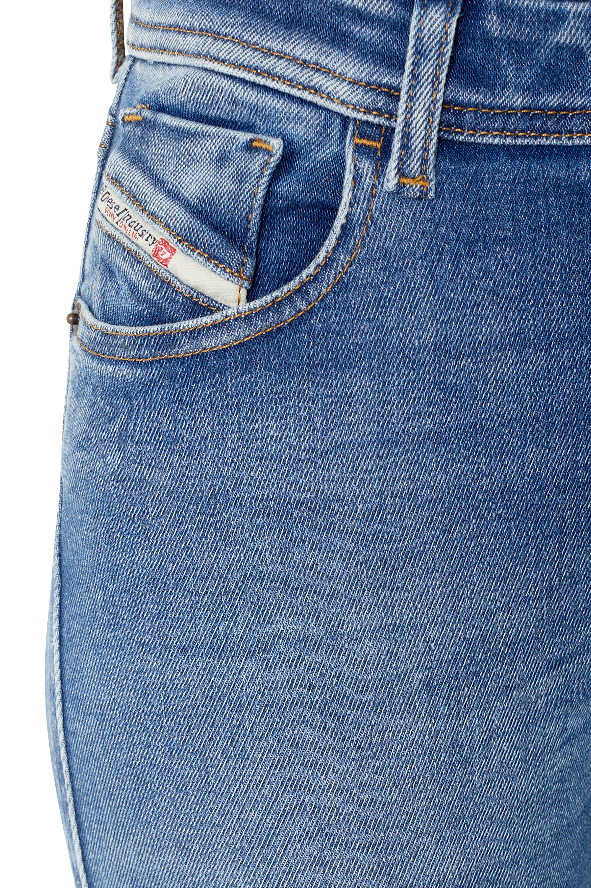 Diesel - Super skinny Jeans 2017 Slandy 09D62, Azul medio - Image 4