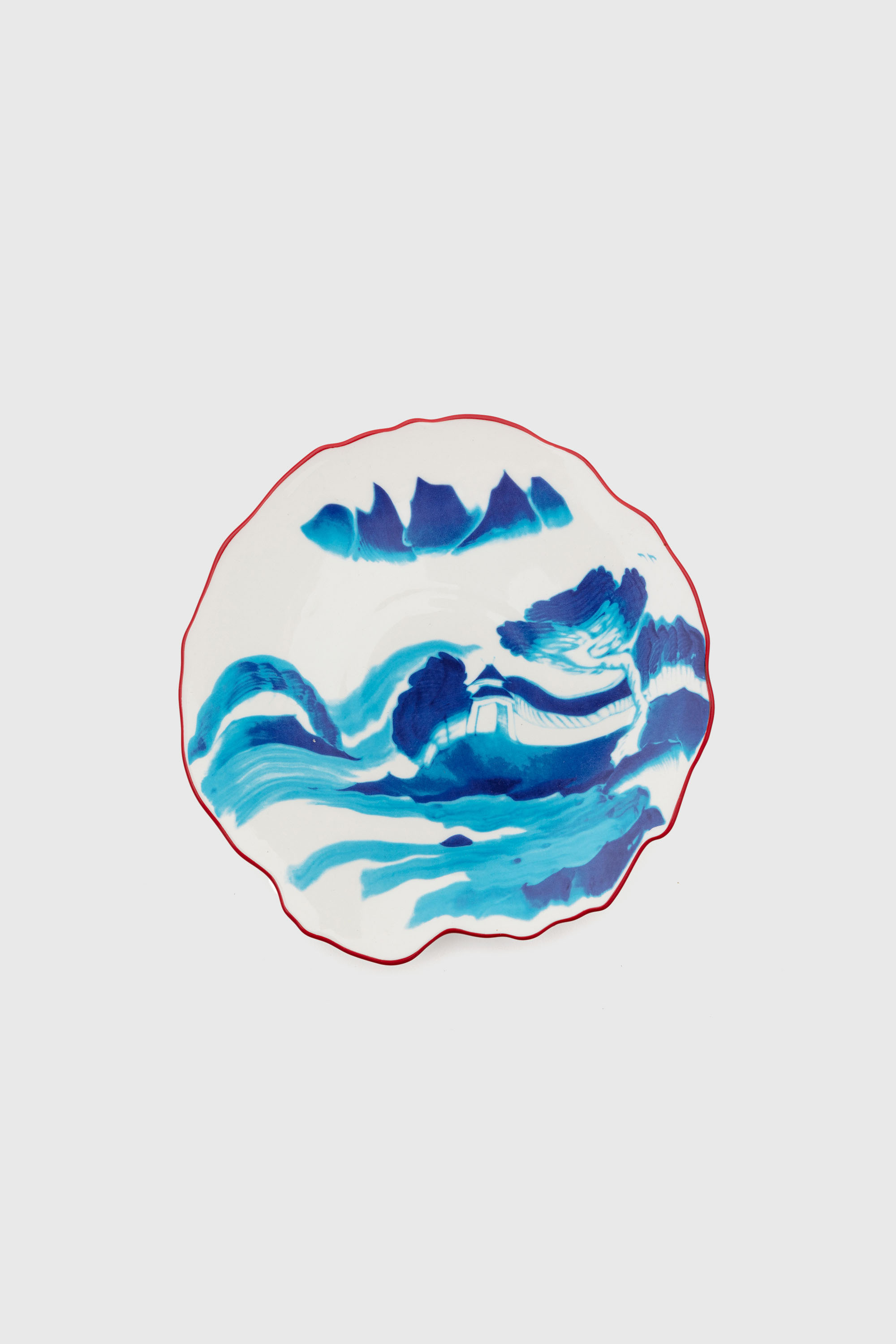 Diesel - 11233 DESSERT PLATE IN PORCELAIN"CLASSIC, Plato de postre de porcelana Unisex in Multicolor - 1
