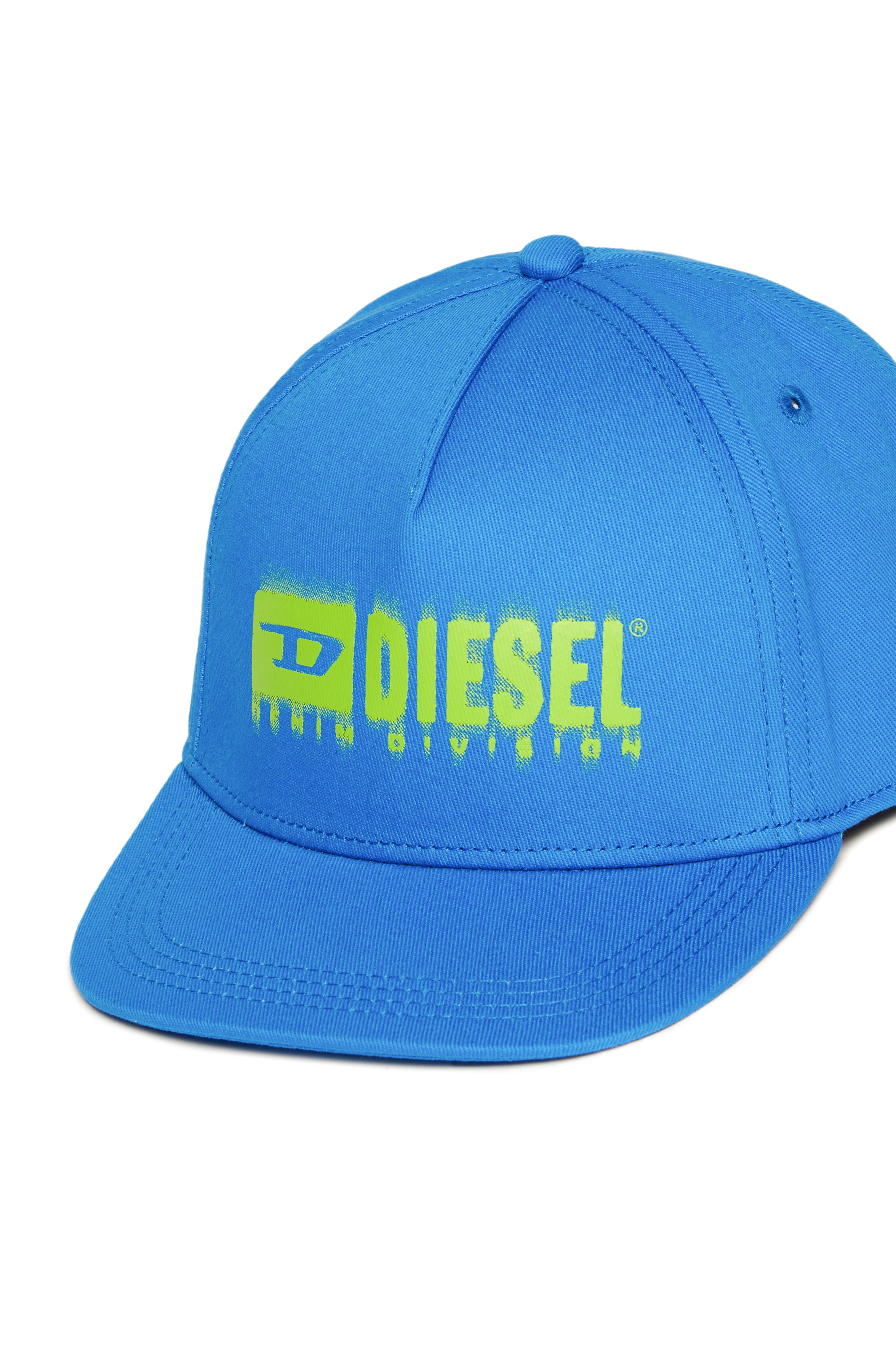 Diesel - FPRITTIL, Gorra de béisbol con logotipo manchado Unisex in Azul marino - 3