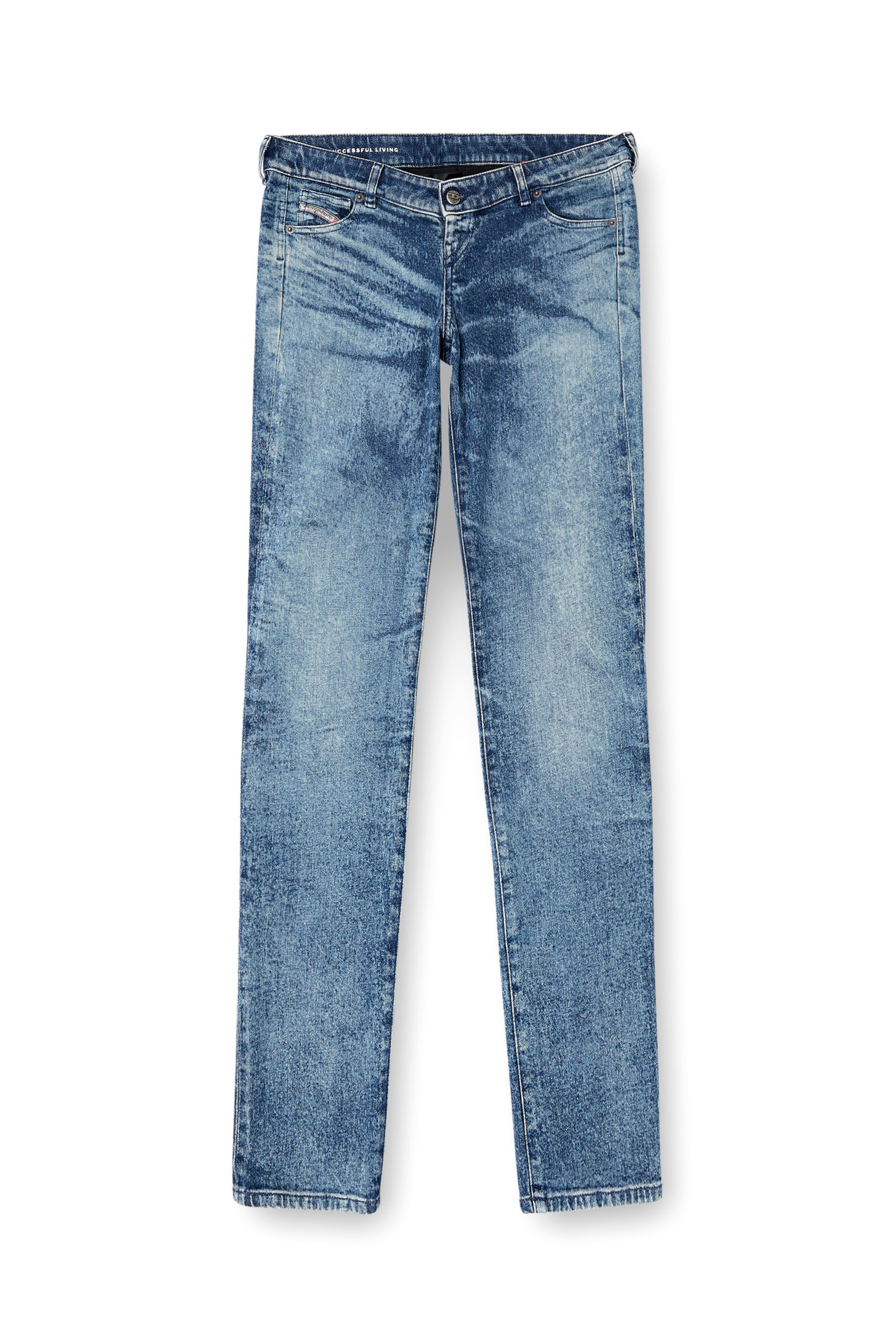 Diesel - Regular Jeans D-Waisty 007DI Mujer, Azul medio - 3