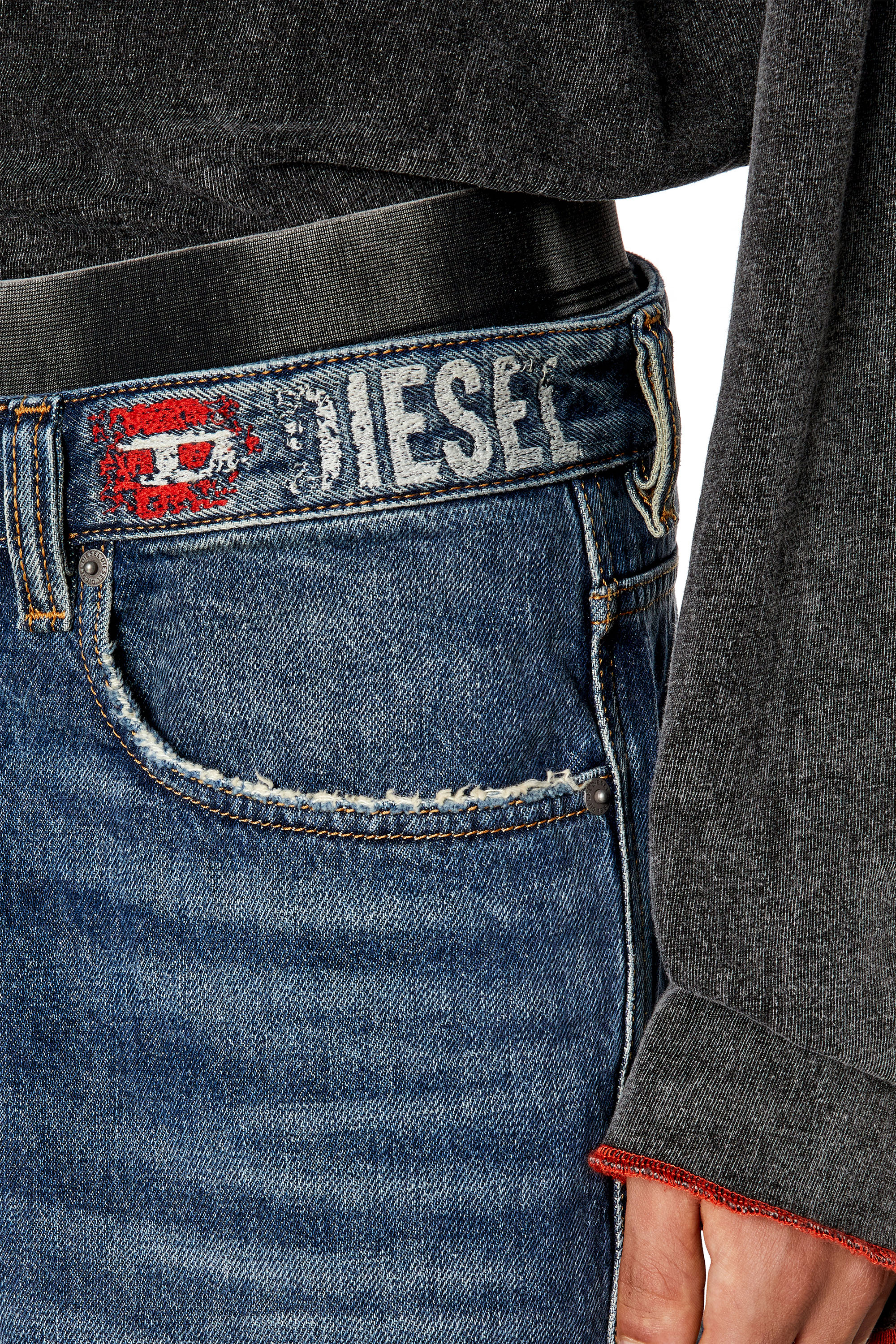 Diesel - Straight Jeans 2010 D-Macs 09H02, Azul medio - Image 3