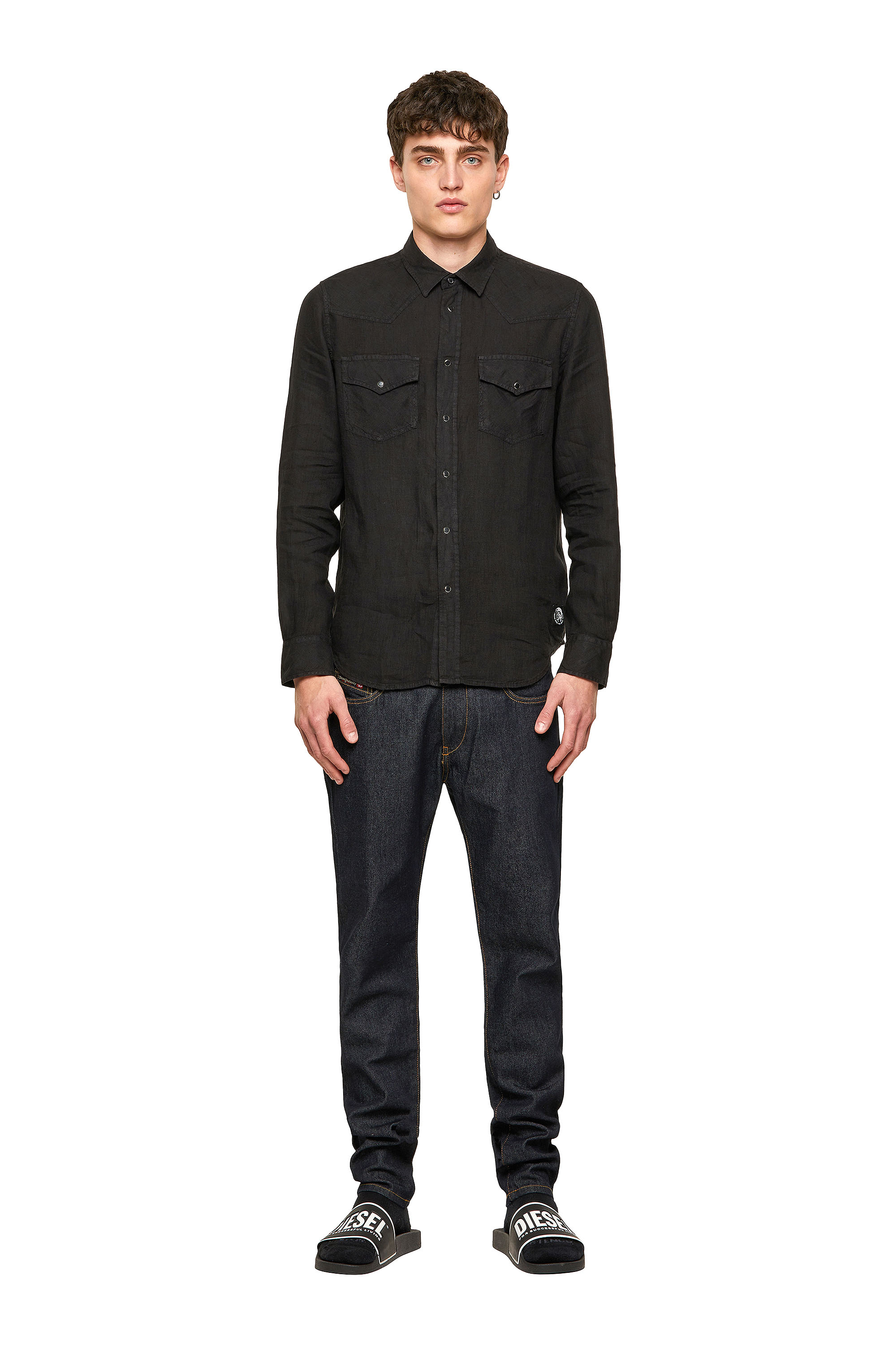 S-EAST-LONG-LIN, Negro - Camisas