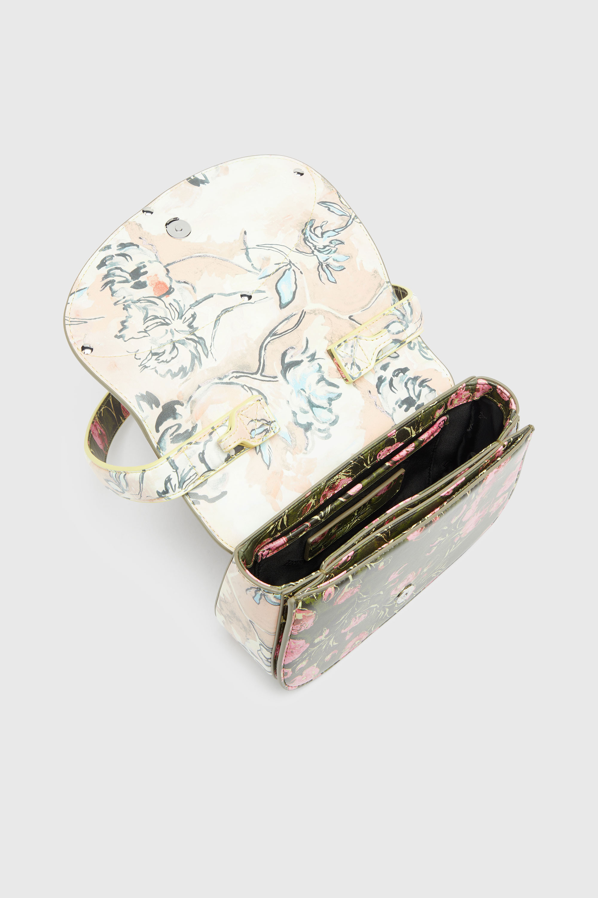 Diesel - 1DR, Woman's 1DR-Iconic shoulder bag with floral print in Multicolor - 5