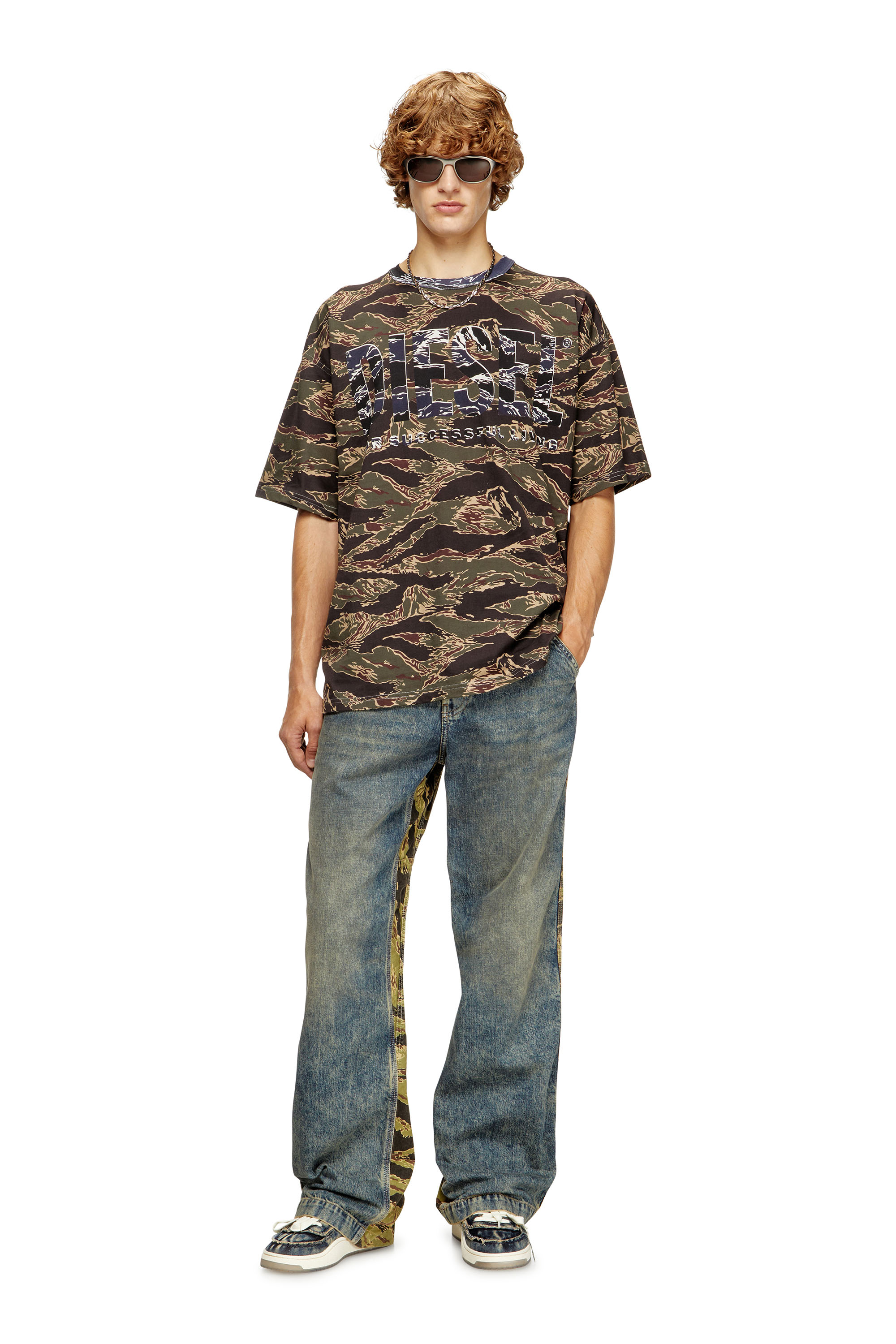 Diesel - T-BOXT-T22, Camiseta de camuflaje con logotipo de camuflaje Hombre in ToBeDefined - 2