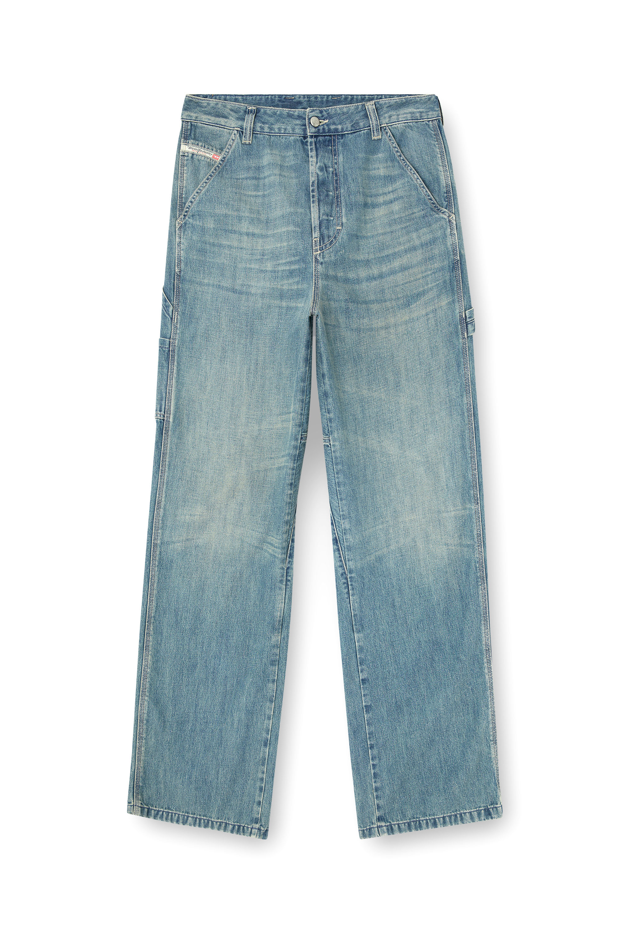 Diesel - Relaxed Jeans D-Livery 068SK Hombre, Azul Claro - 3