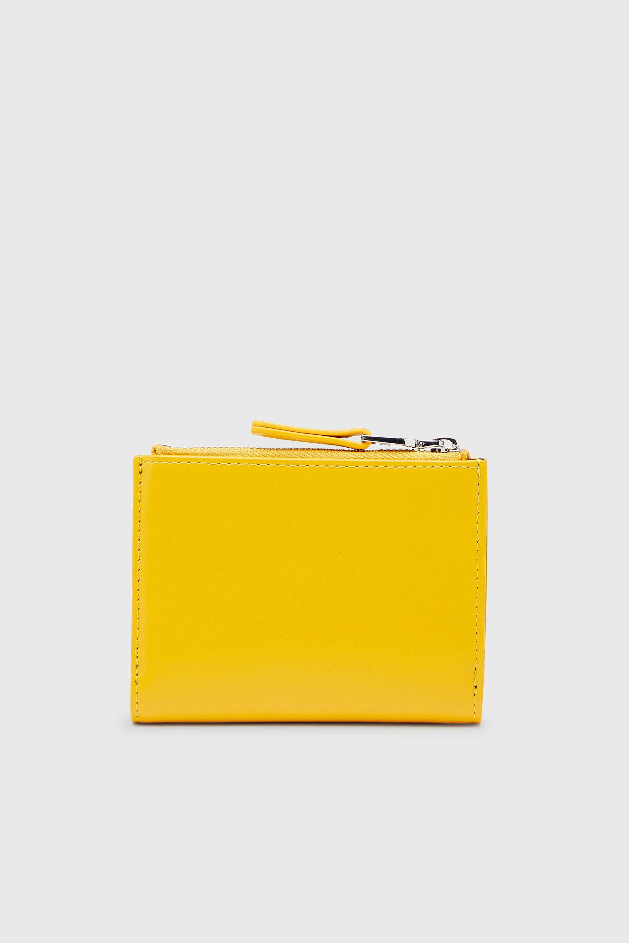 Diesel - 1DR BI-FOLD ZIP II, Peque&ntilde;a cartera de cuero que se pliega por la mitad Mujer in Amarillo - 2