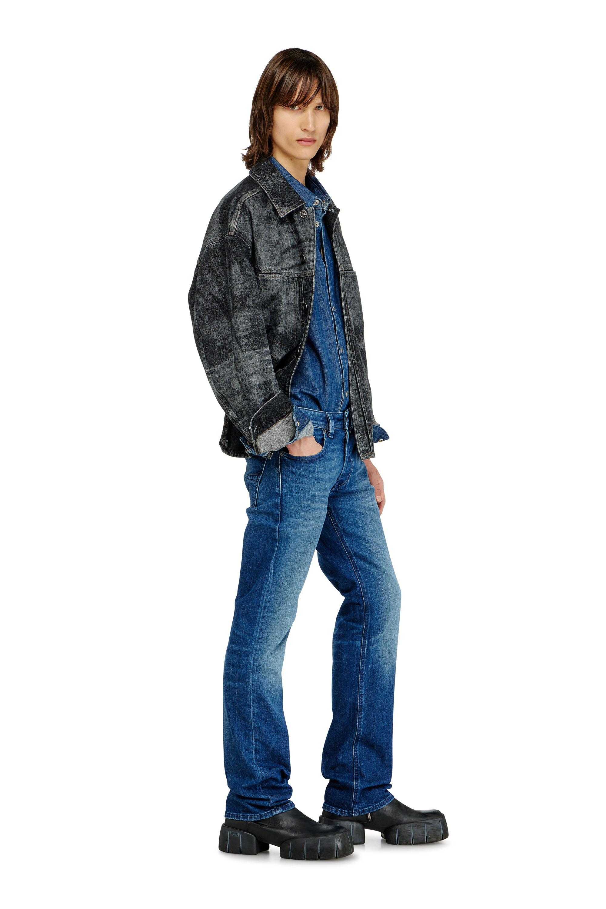 Diesel - Regular Jeans 1985 Larkee 09L51 Hombre, Azul Oscuro - 2