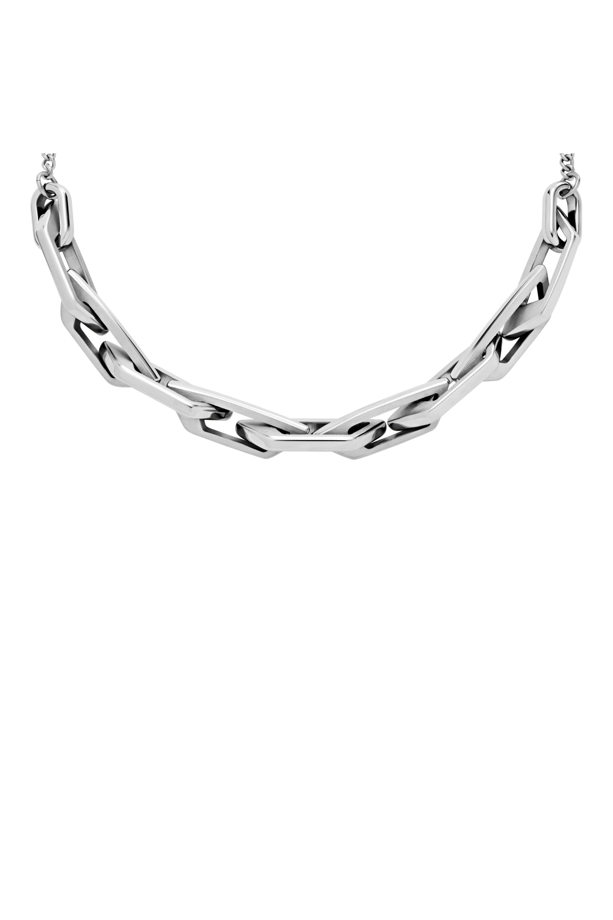 Diesel - DX1578040 JEWEL, Collar de cadena de acero inoxidable Unisex in Plateado - 1