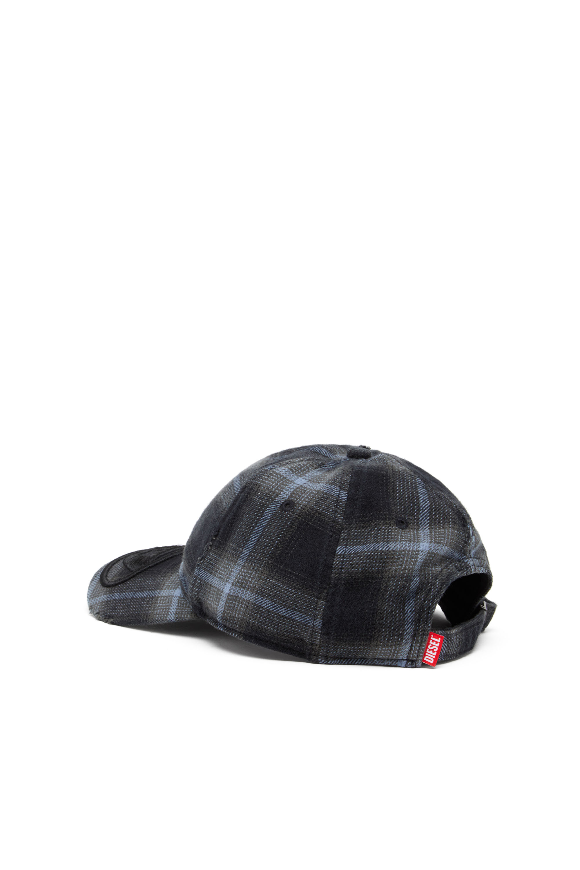 Diesel - C-HARLES, Gorra de béisbol de algodón a cuadros Hombre in Multicolor - 2