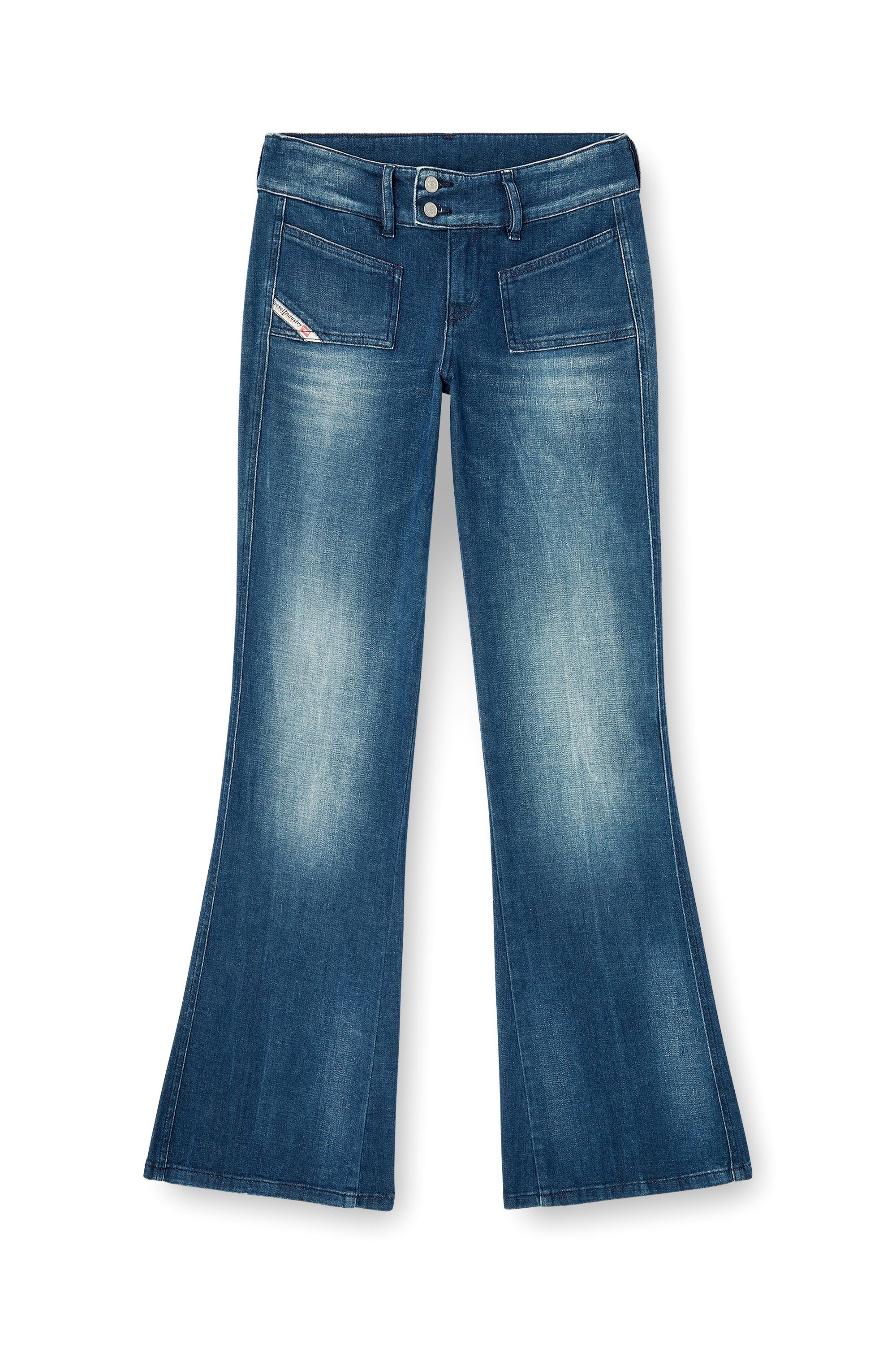 Diesel - Bootcut Jeans D-Hush 0ADBQ Mujer, Azul - 3