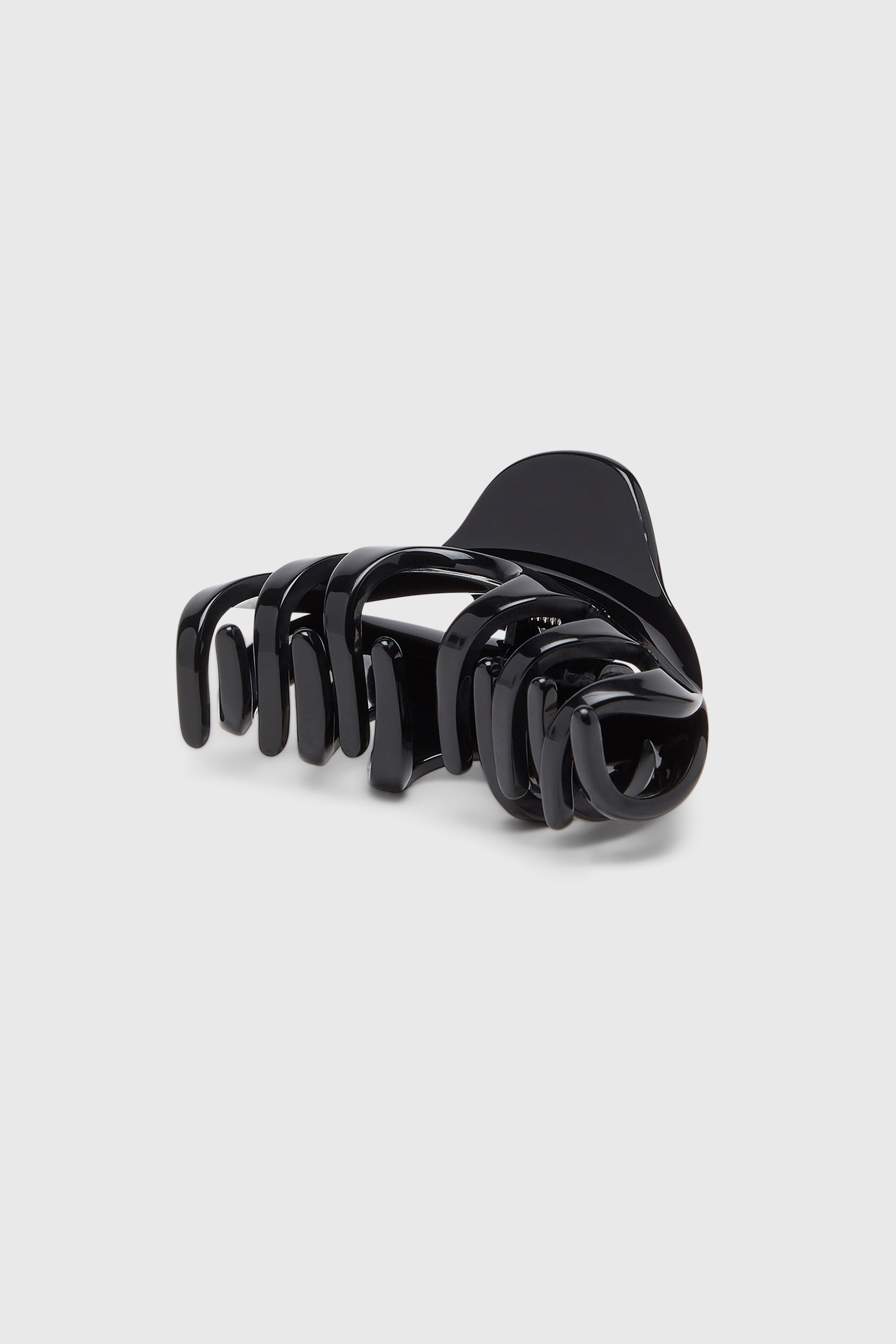 Diesel - TALON CLIP, Clip para el cabello de resina con logo D ovalado Mujer in Negro - 2