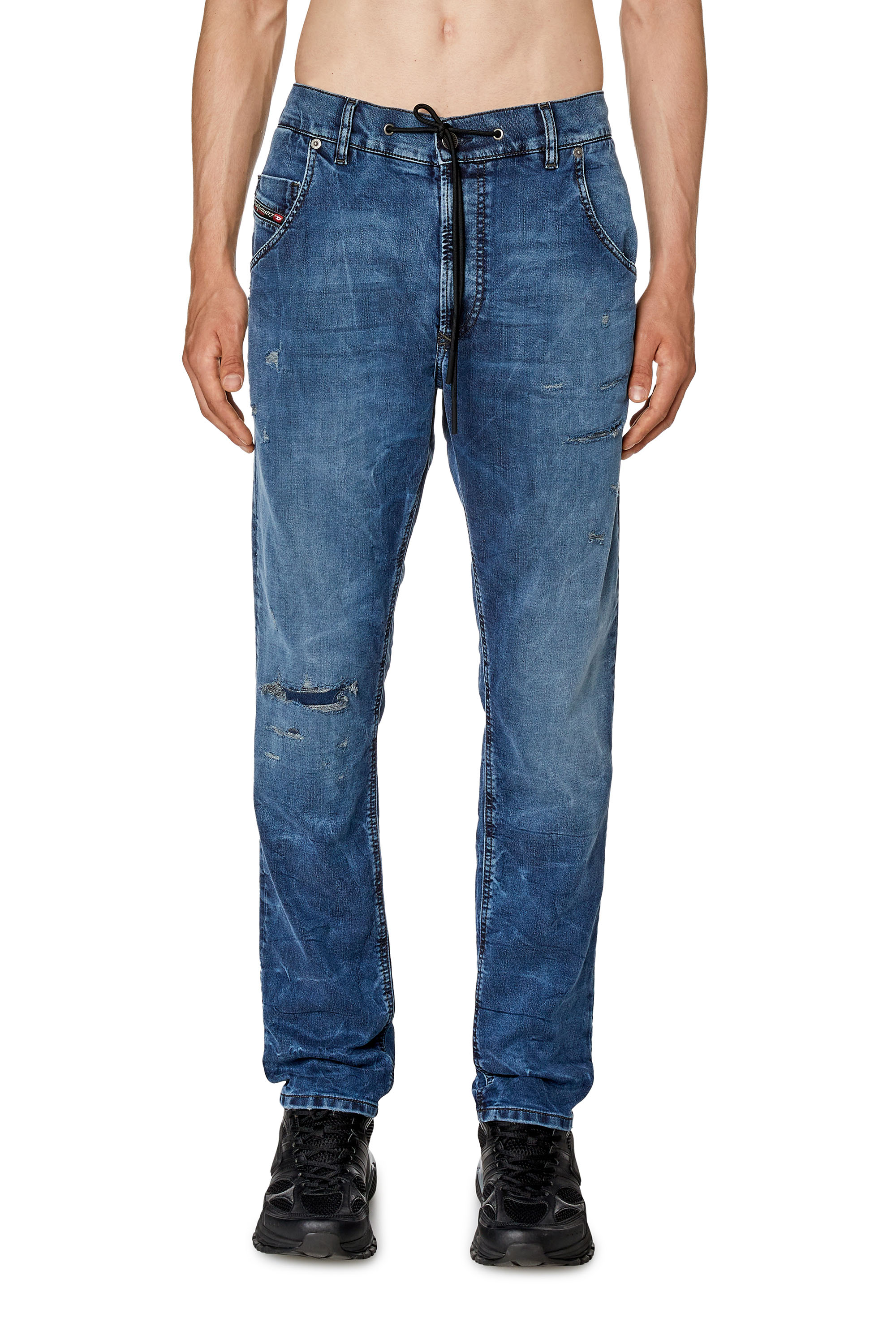 Diesel - Tapered Krooley JoggJeans® E9H11, Azul Oscuro - Image 1