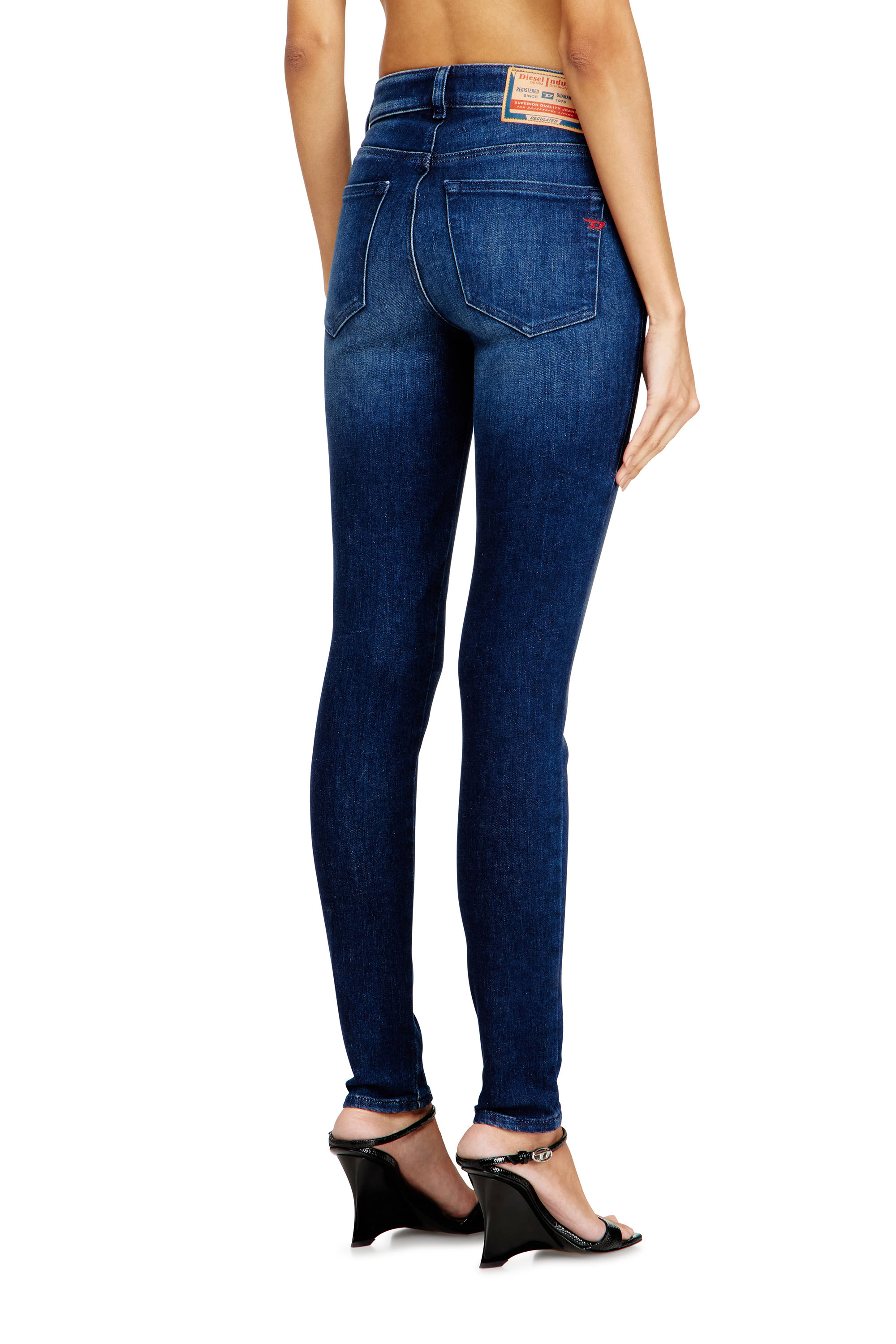 Diesel - Skinny Jeans 2017 Slandy 09N12 Mujer, Azul Oscuro - 4