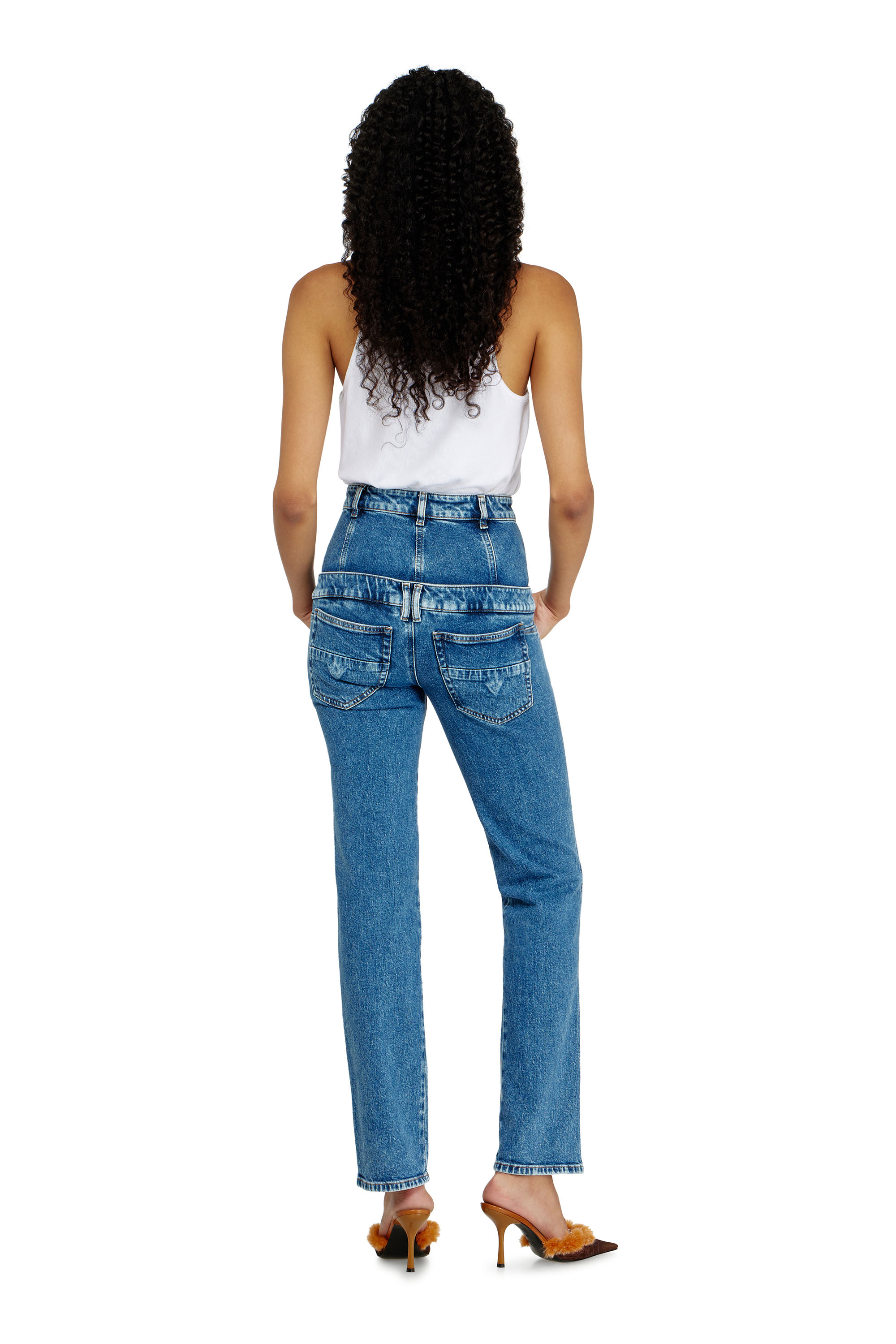 Diesel - Slim Jeans D-Fynora 007EU Mujer, Azul medio - 3
