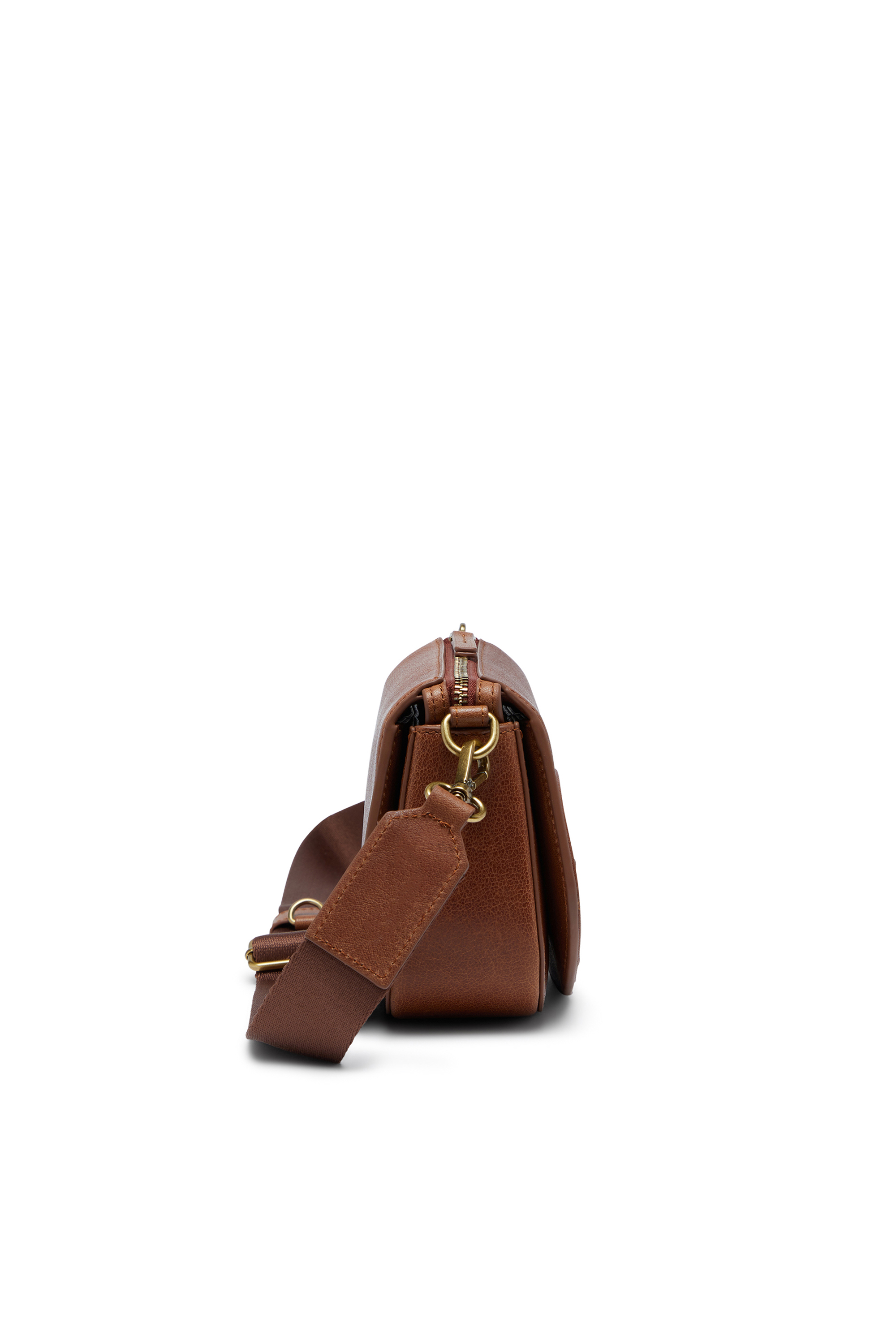 Diesel - 1DR CAMERA BAG, 1DR-Bolso de cámara en cuero pull-up Unisex in Marrón - 4