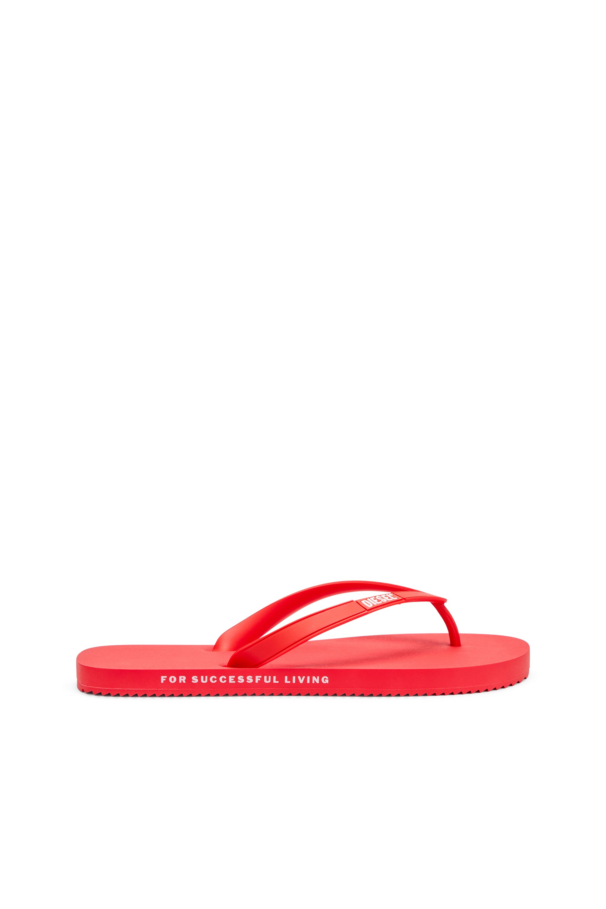 Diesel - SA-RIO W, Sa-Rio-Chancletas de goma Mujer in Rojo - 1