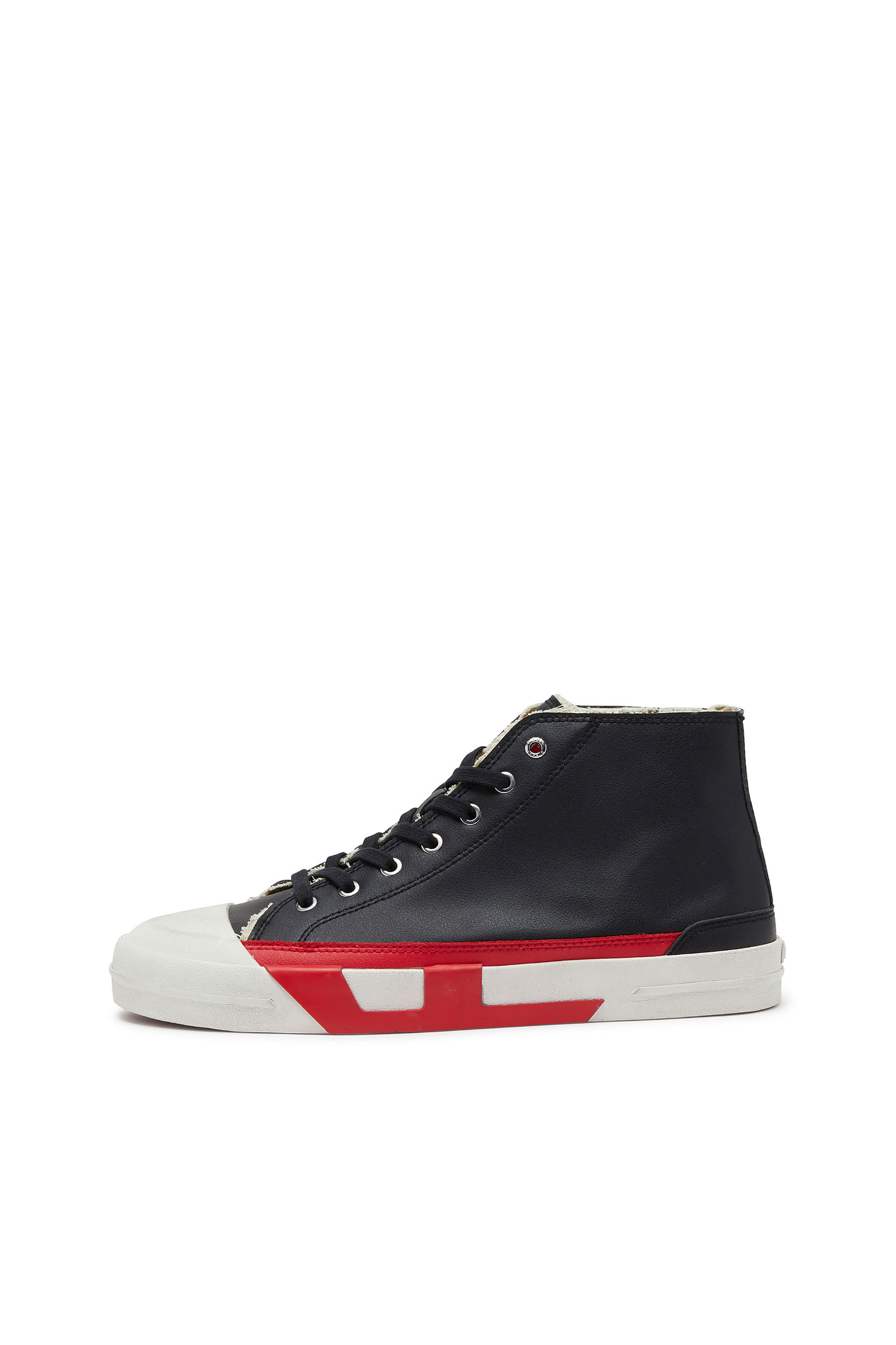 Diesel - S-D-VERSE MID II, S-D-Verse Zapatillas vulcanizadas con logo D Hombre in Negro - 2
