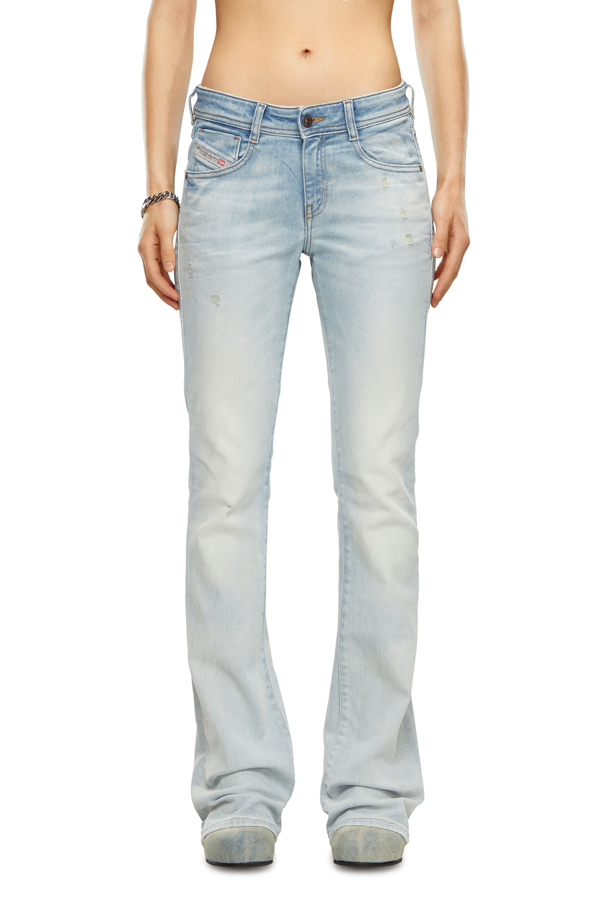 Diesel - Bootcut and Flare Jeans 1969 D-Ebbey 09H73, Azul Claro - Image 1