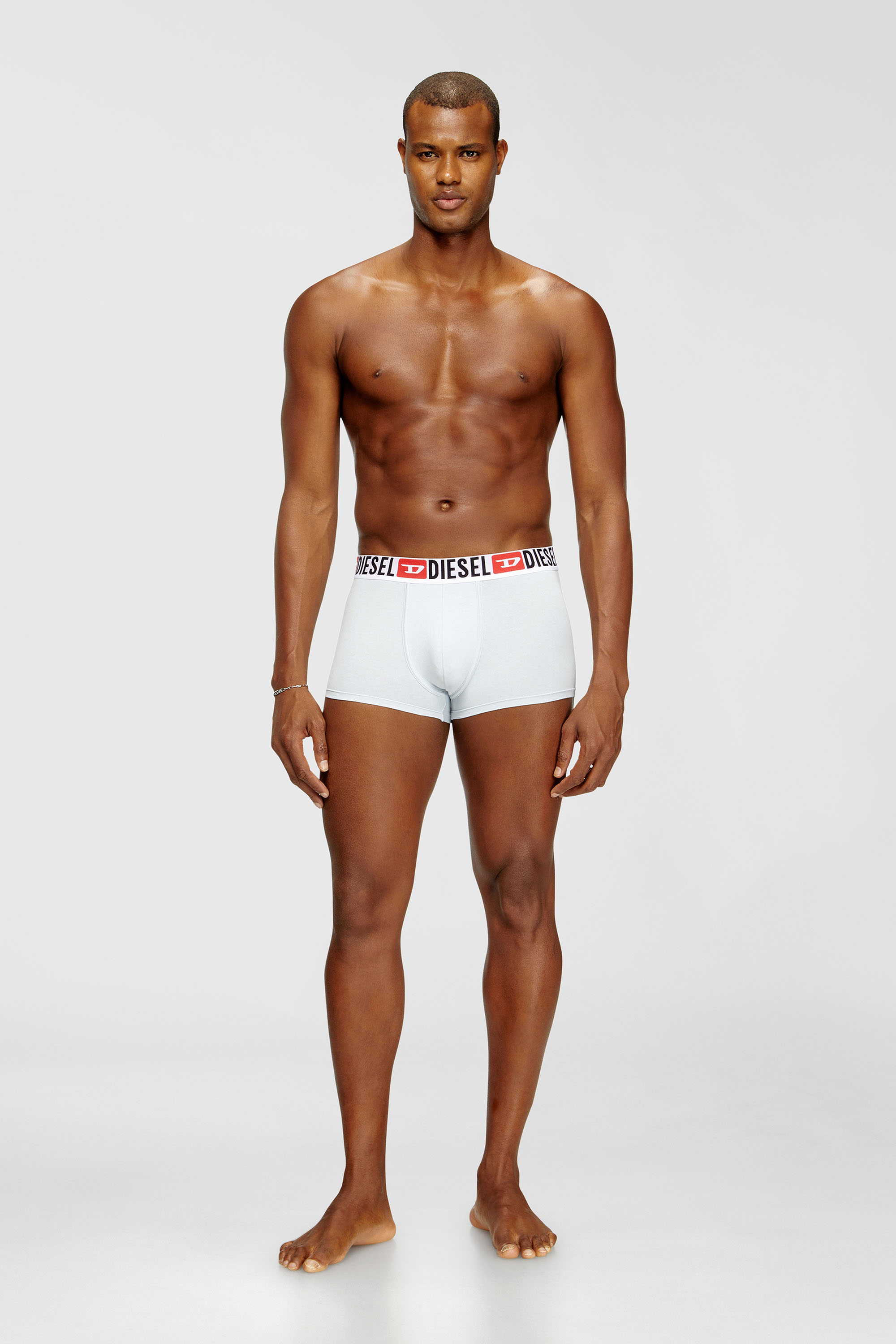 Diesel - UMBX-DAMIENTHREEPACK, Paquete de tres calzoncillos b&oacute;xer con logotipo en la cintura Hombre in Azul marino - 2