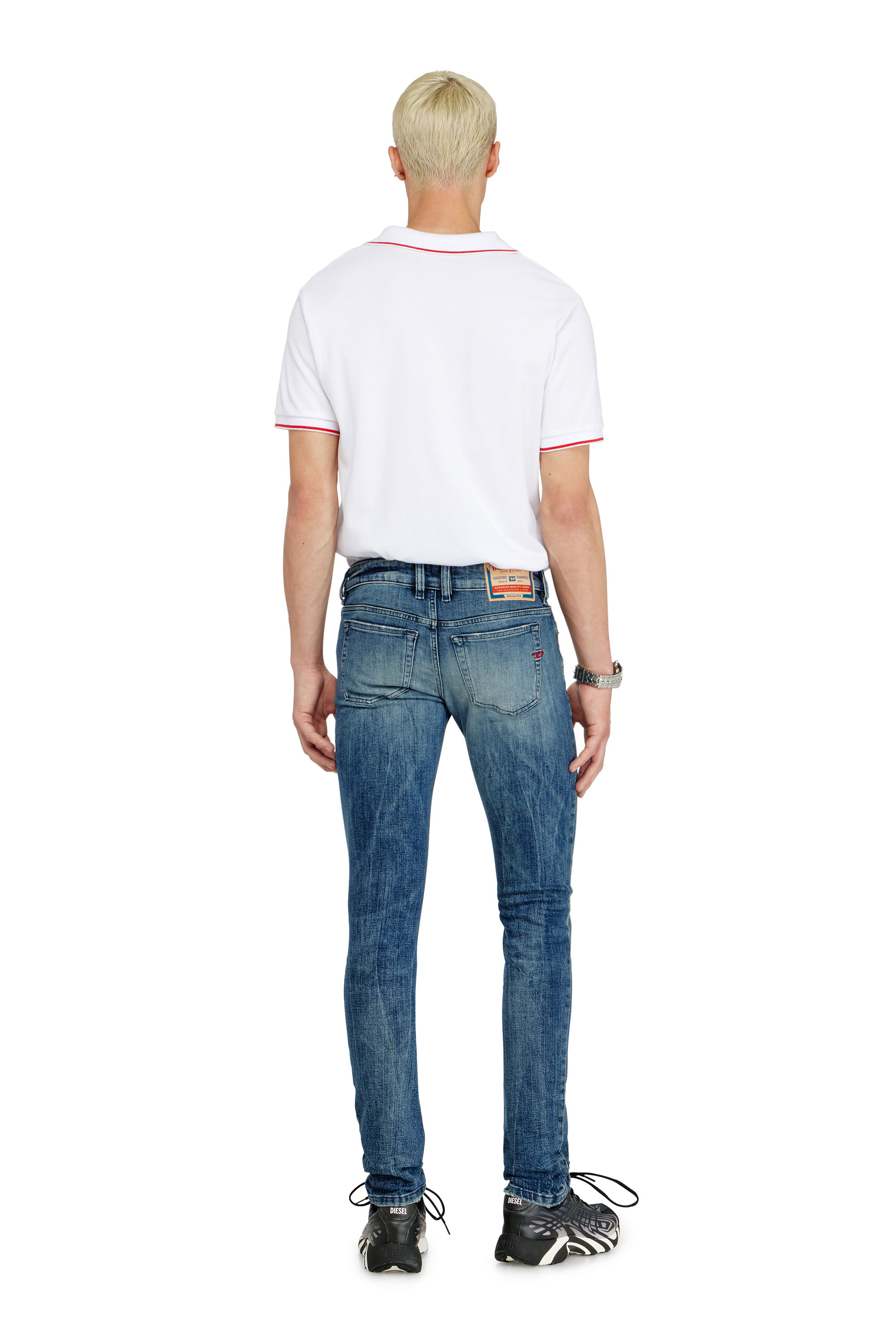Diesel - Skinny Jeans 1979 Sleenker 0KBBE Hombre, Azul medio - 3