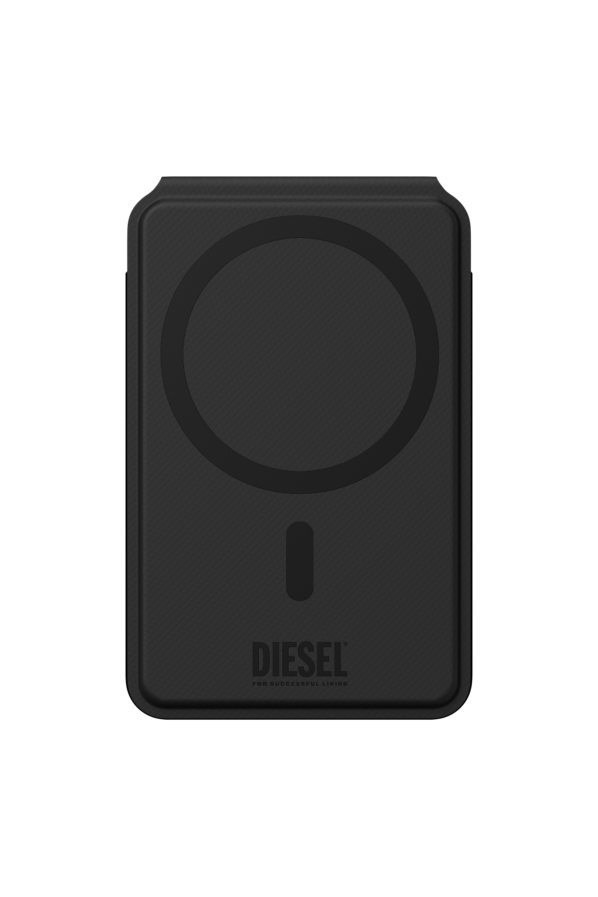 Diesel - 60449  CREDIT CARD HOLDER, Tarjetero con soporte Magsafe 3D Biscotto Unisex in Negro - 3