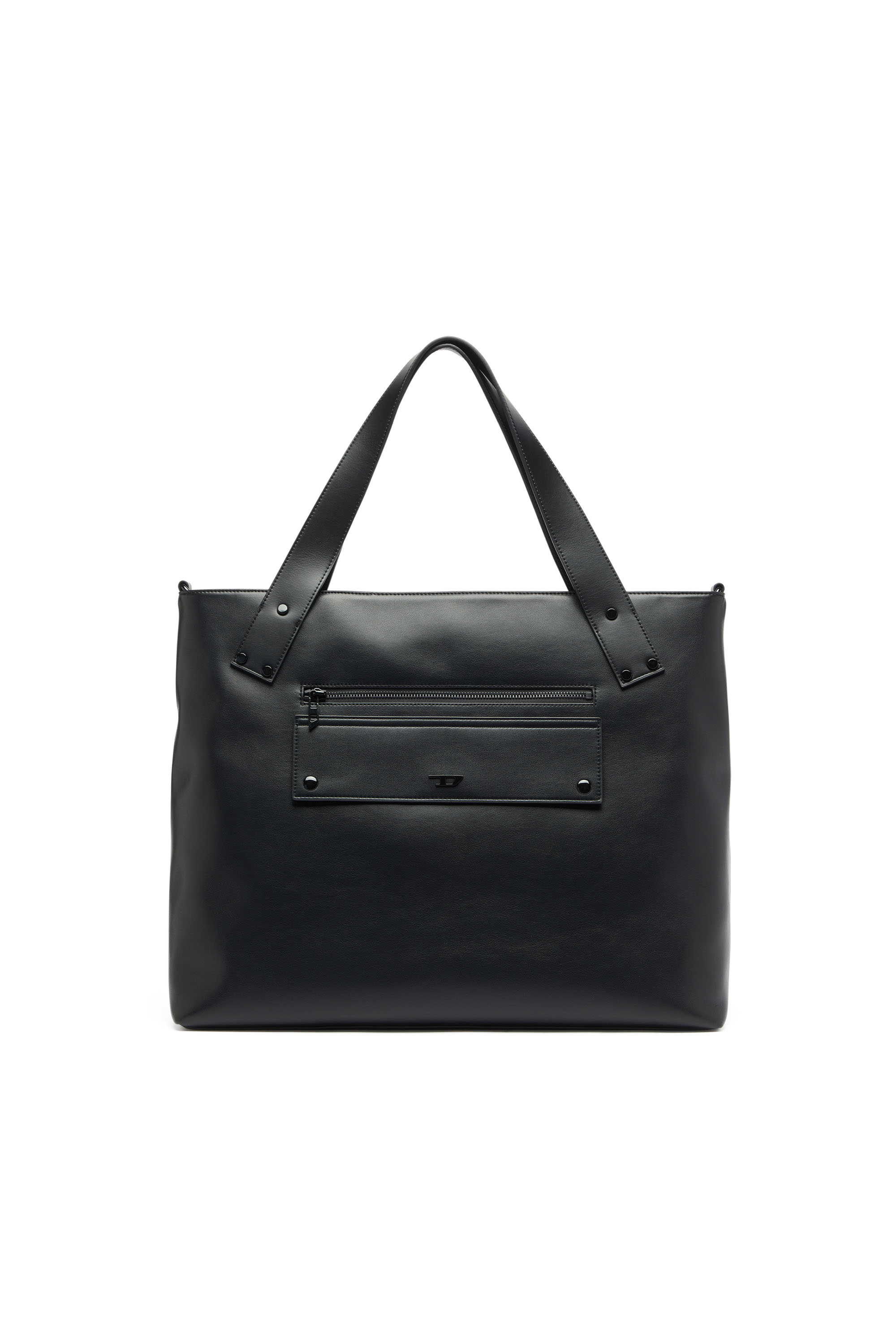 Diesel - RIVET-D TOTE E\W, Rivet-D -  Bolso shopping con cremallera y bolsillo con solapa Hombre in Negro - 1