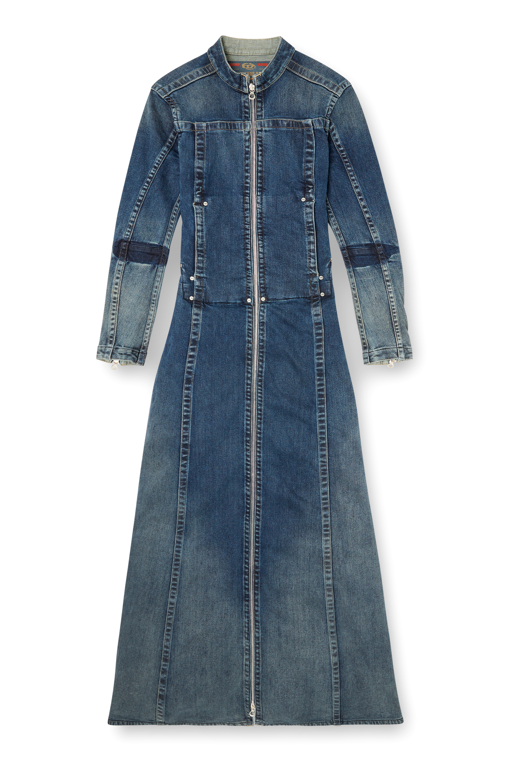 Diesel - DE-RO1-RE-FSG, Maxivestido en Rehab Denim Mujer in Azul marino - 3