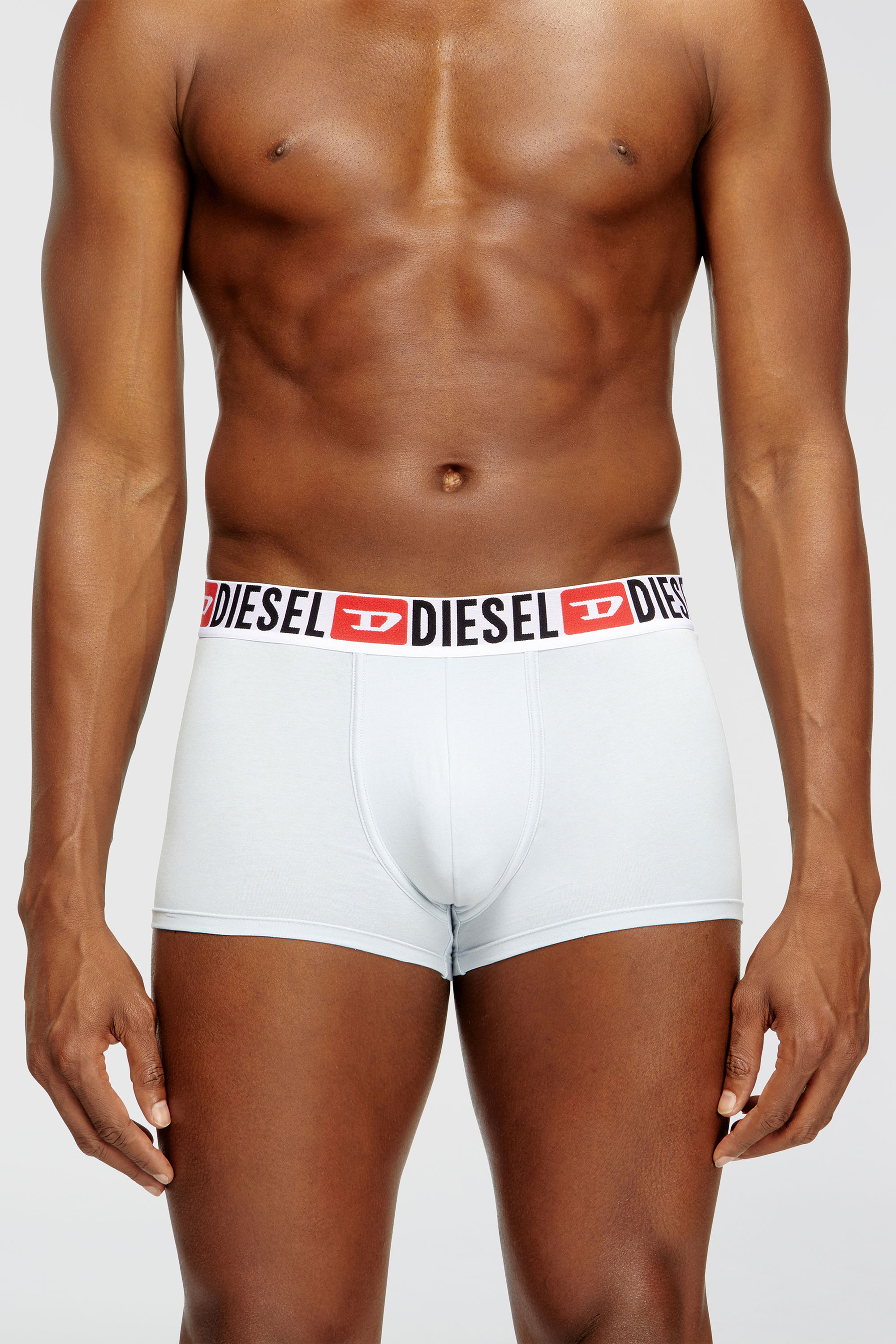 Diesel - UMBX-DAMIENTHREEPACK, Paquete de tres calzoncillos b&oacute;xer con logotipo en la cintura Hombre in Azul marino - 2