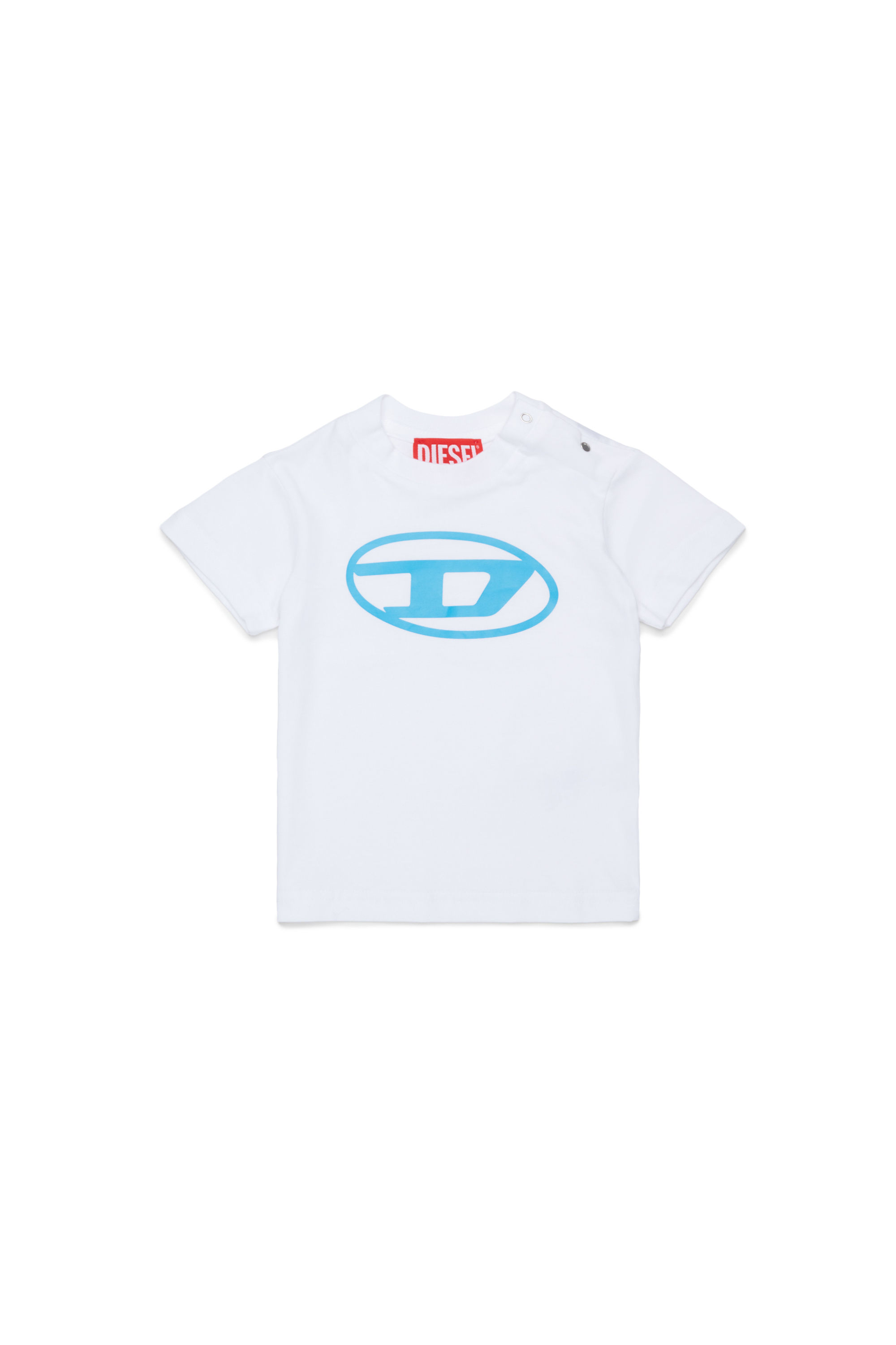 Diesel - TIELB, Camiseta de algod&oacute;n con Logo Oval D Hombre in Blanco - 1
