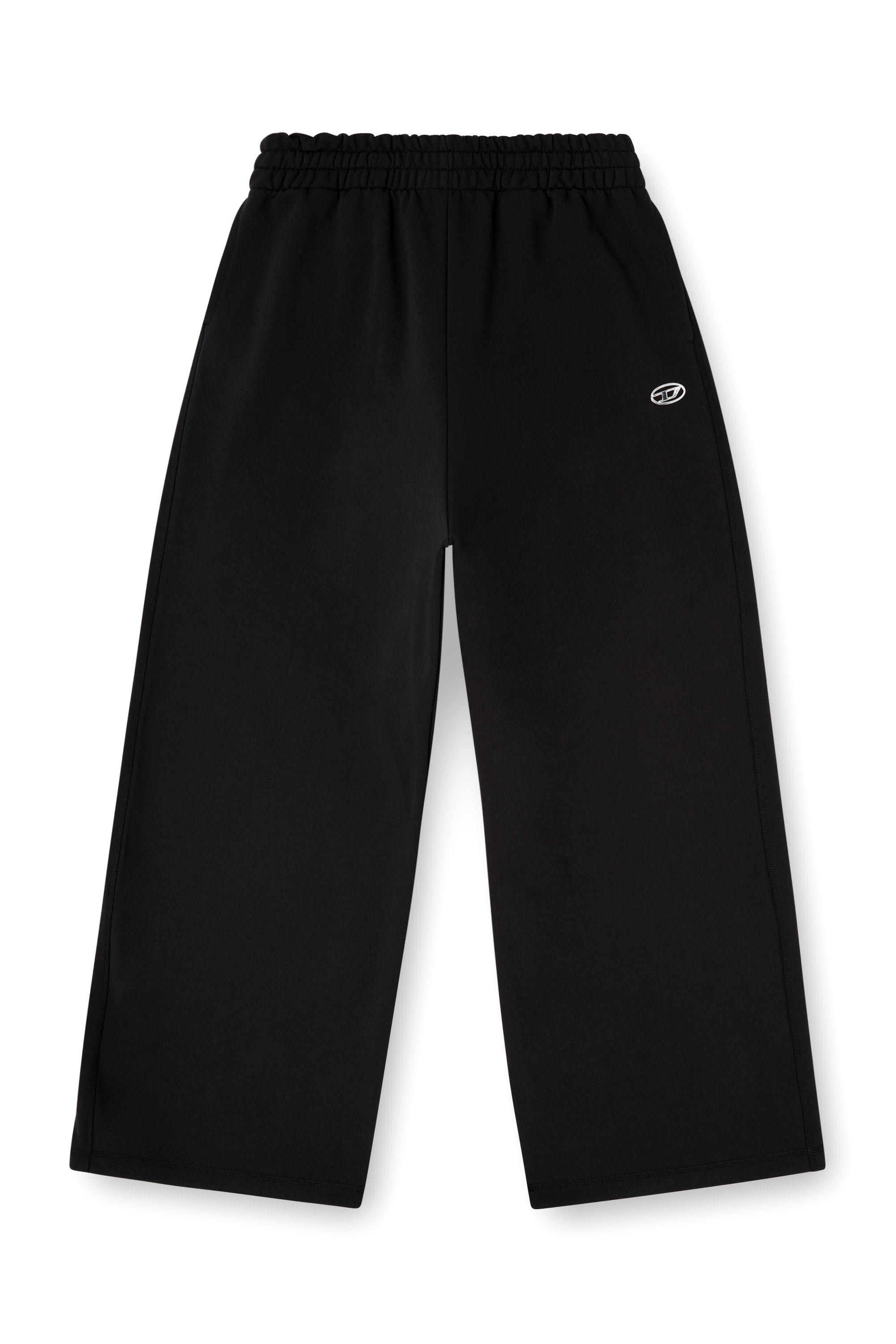 Diesel - P-ZENIA-OD, Pantalones holgados con cintura el&aacute;stica Mujer in Negro - 3