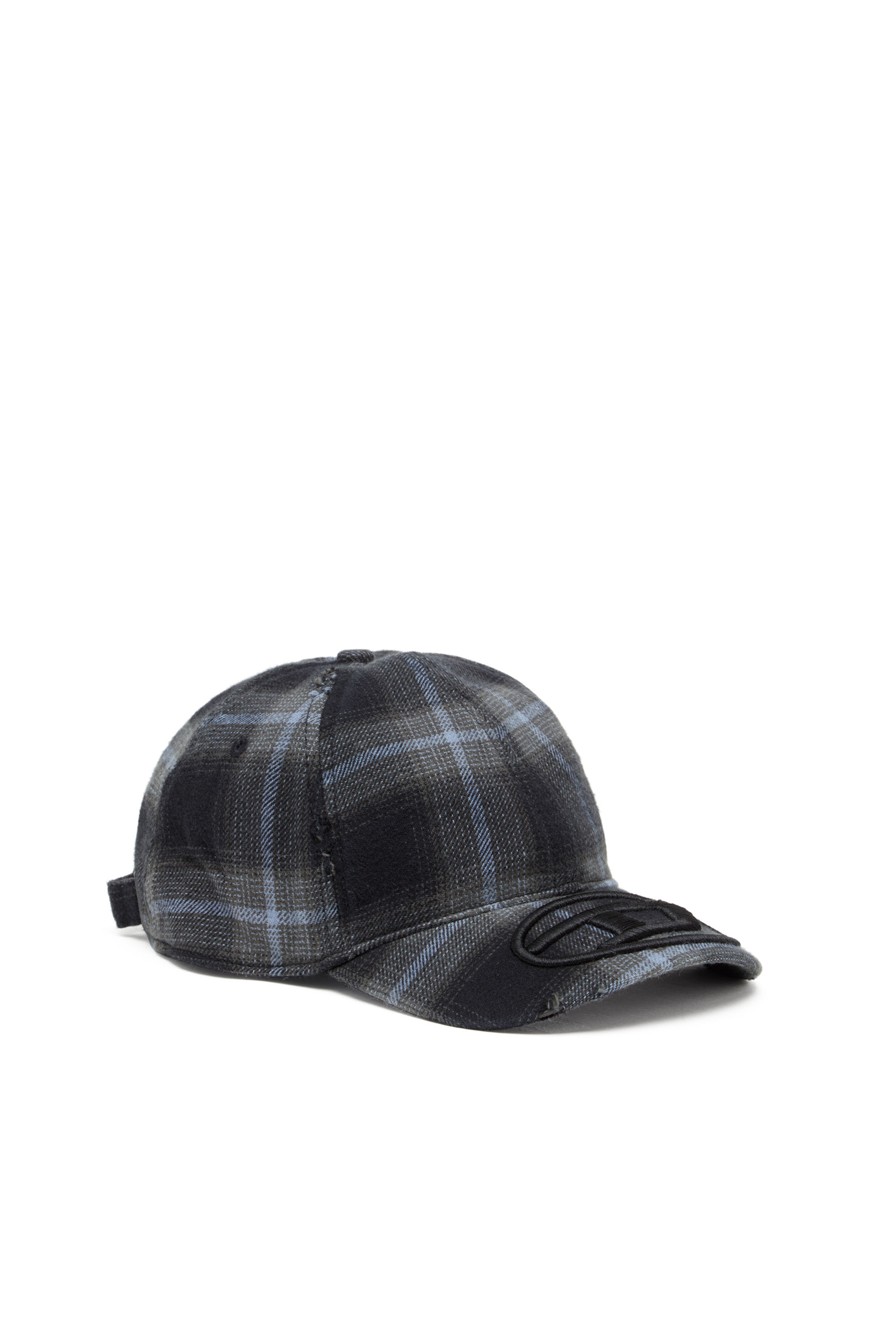 Diesel - C-HARLES, Gorra de béisbol de algodón a cuadros Hombre in Multicolor - 1