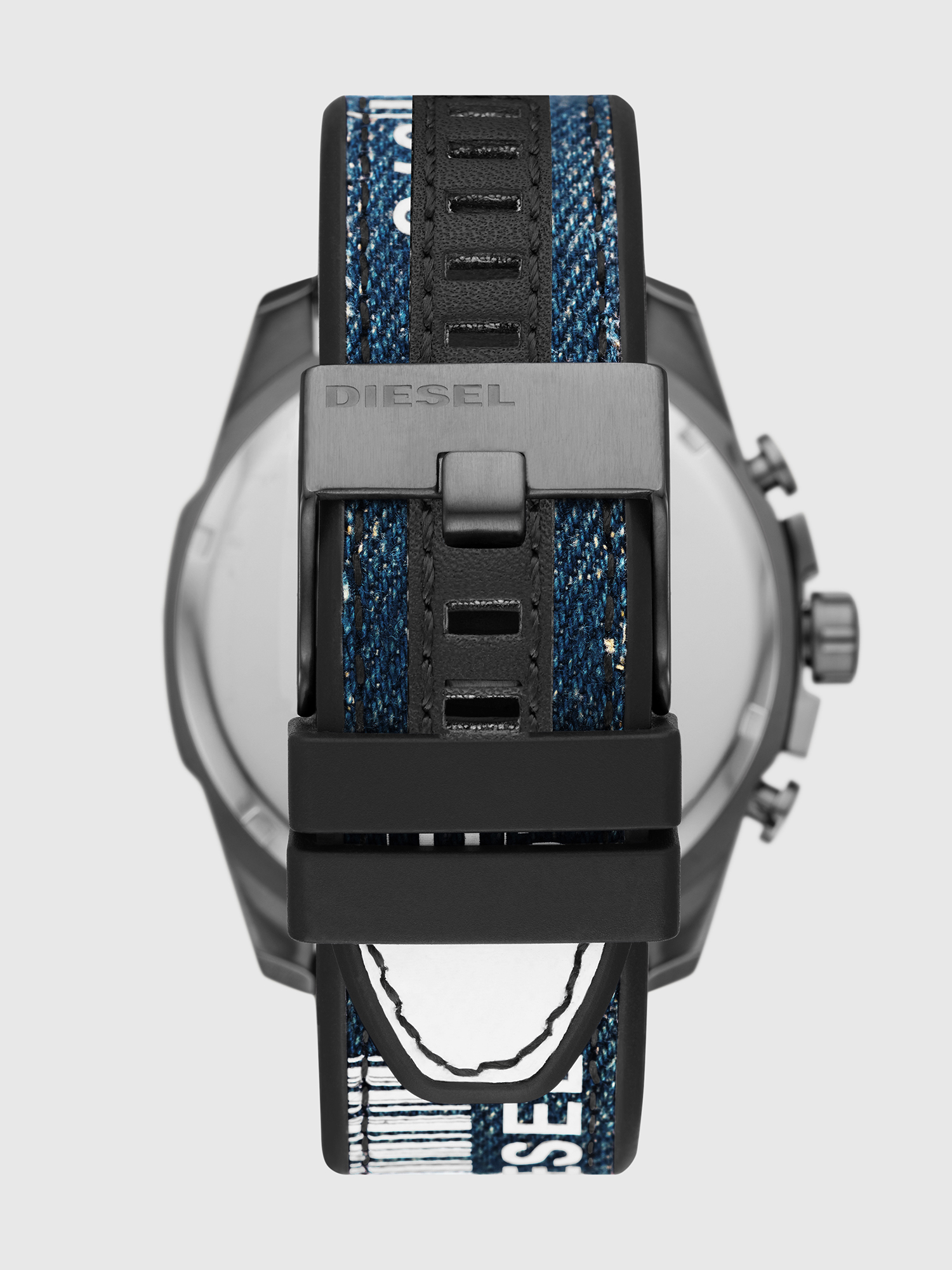 Diesel - DZ4541, Reloj cronógrafo Mega Chief con correa en denim Hombre in Multicolor - 2