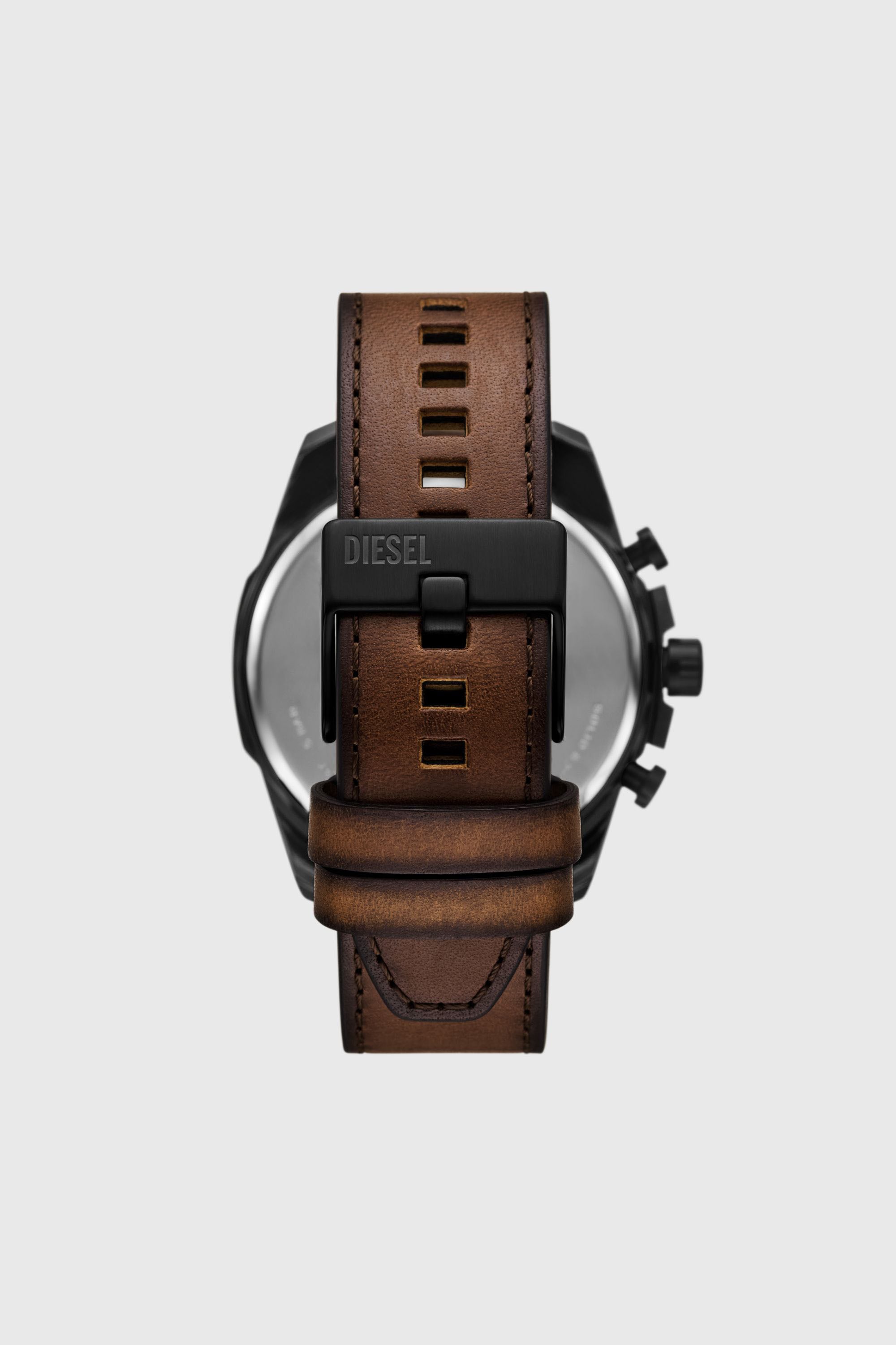 Diesel - DZ4692 WATCH, Reloj Mega Chief Slim de cuero marr&oacute;n Hombre in Marr&oacute;n - 2