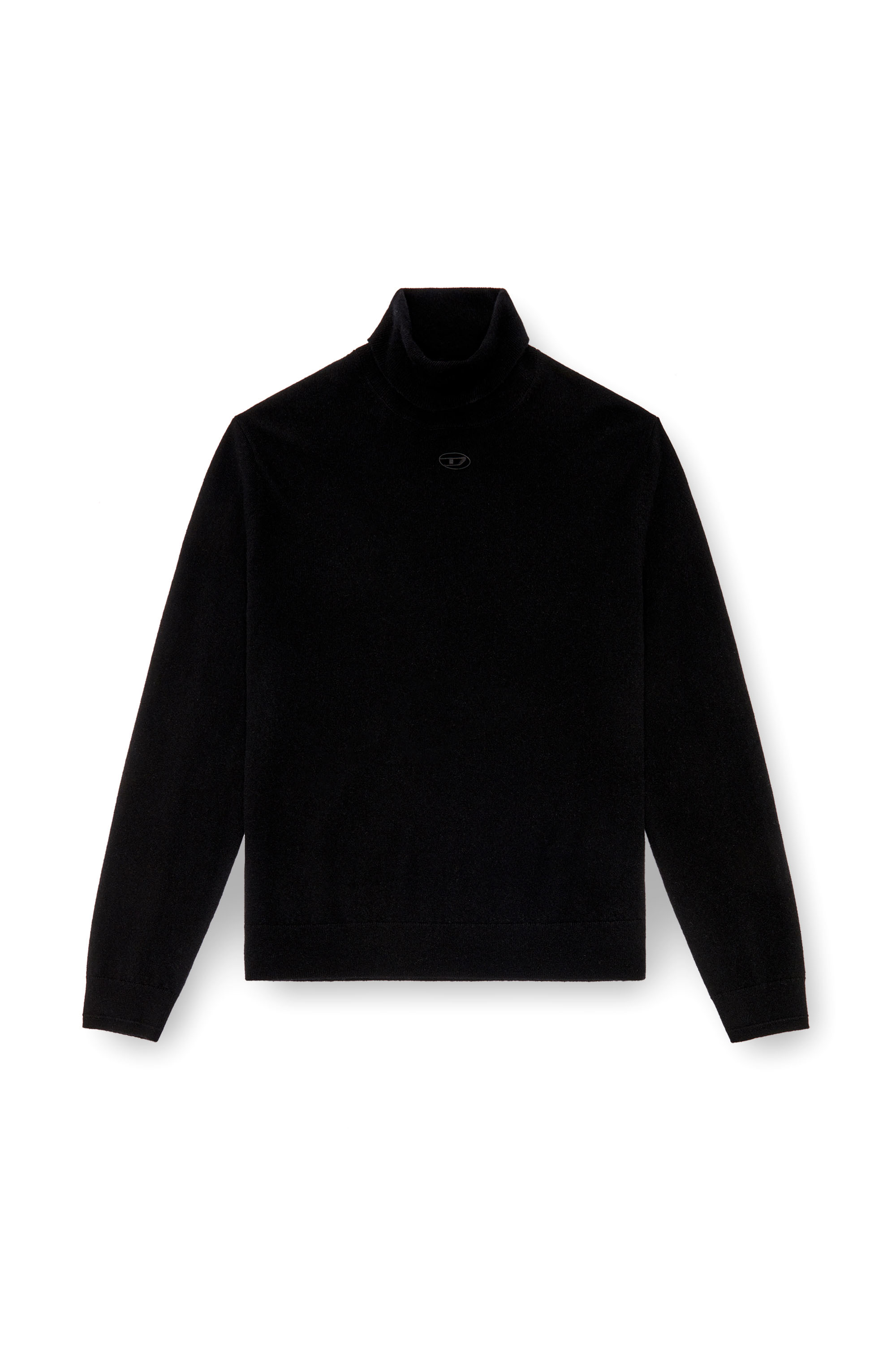 Diesel - K-VIERI-TN, Jersey con cuello alto de lana y cachemira Hombre in Negro - 3
