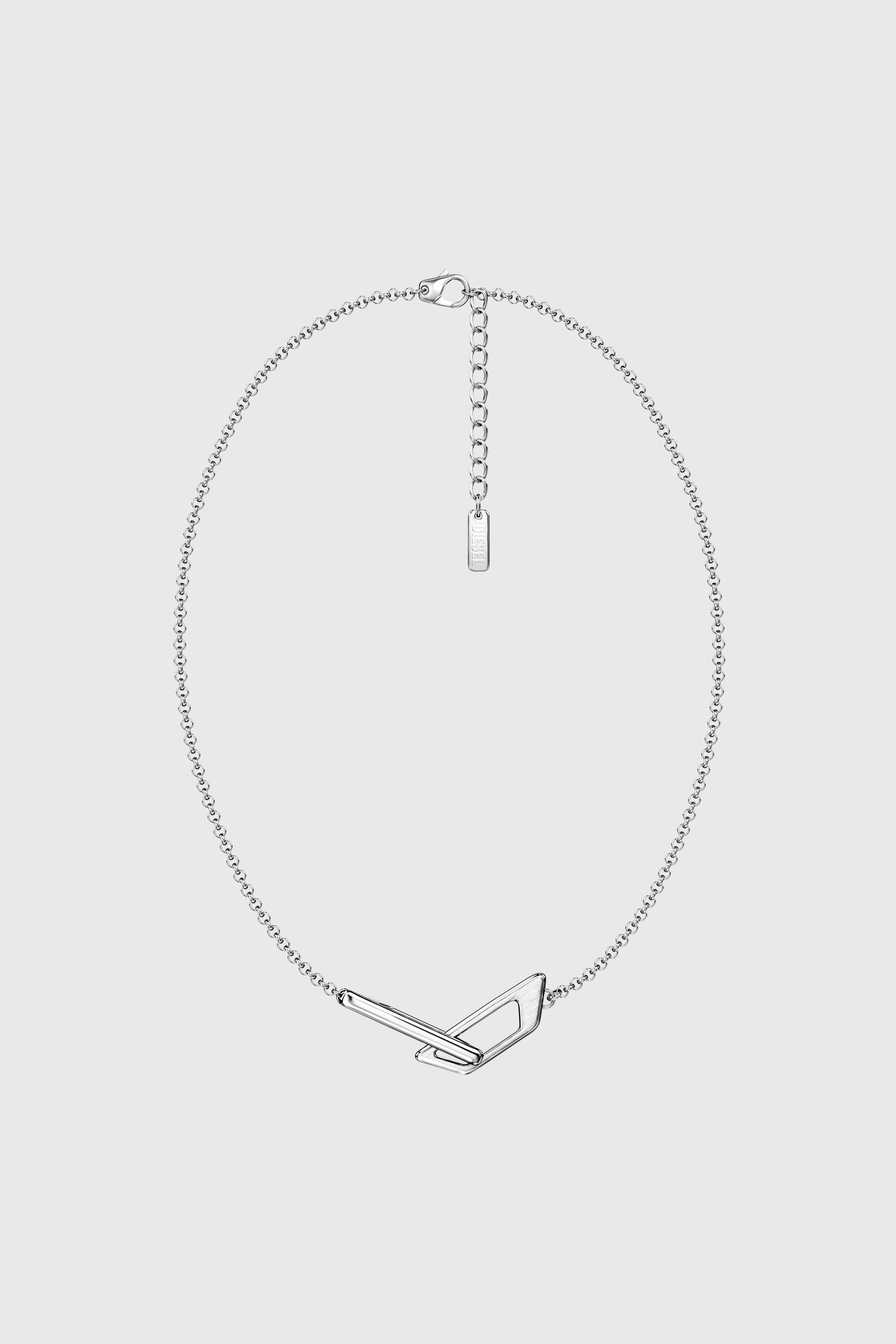 Diesel - DX1727040, Unisex's Stainless Steel Band Necklace in Silver - 1